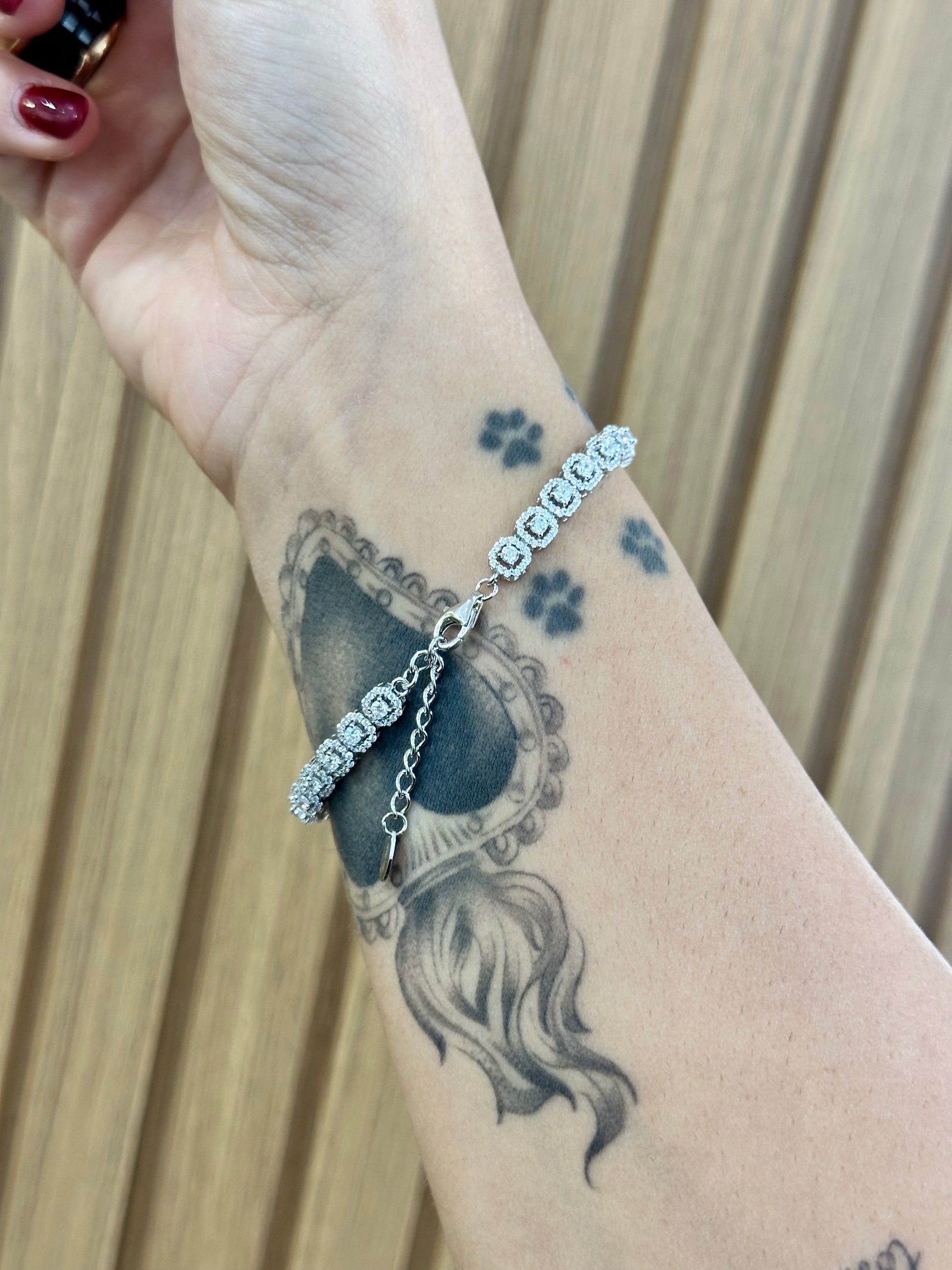 BRACCIALE TENNIS DIANA ARGENTO