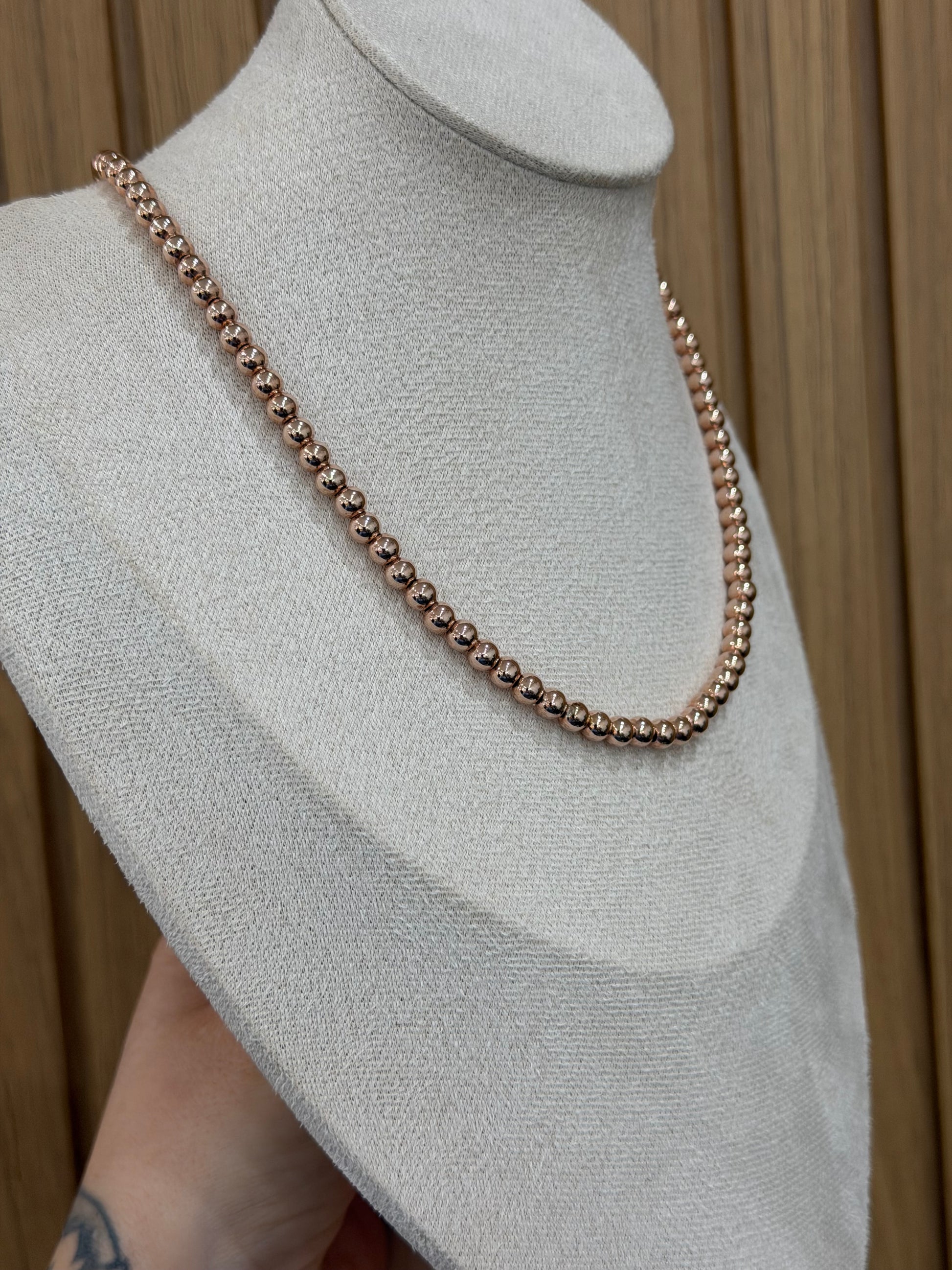 COLLANA MILLE LUCI ROSATA ARGENTO 925