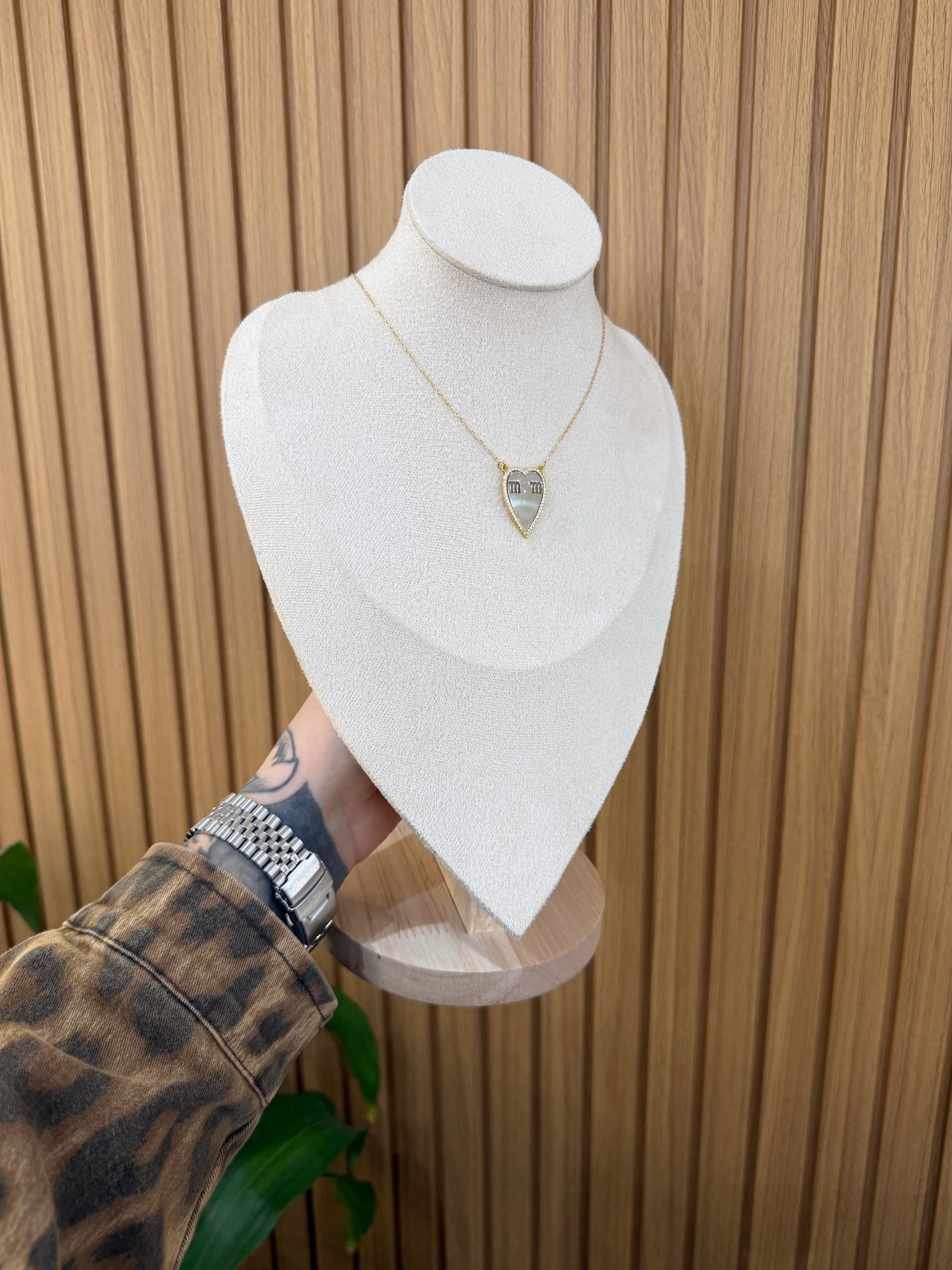 COLLANA CUORE MOM ARGENTO 925