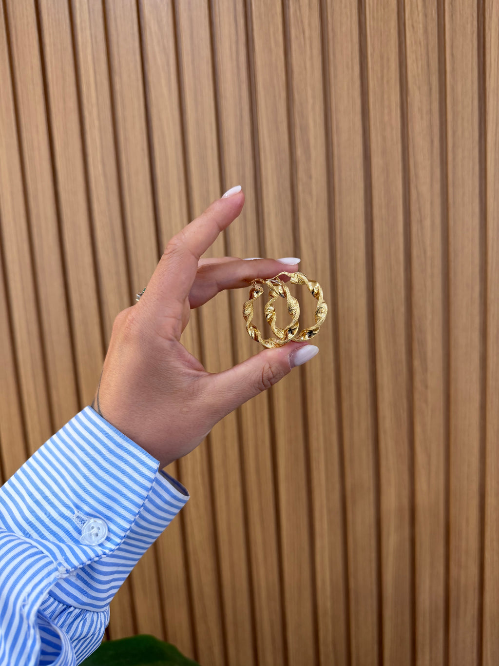 CERCHI IN ORO 18KT CON GRECA VERSACE