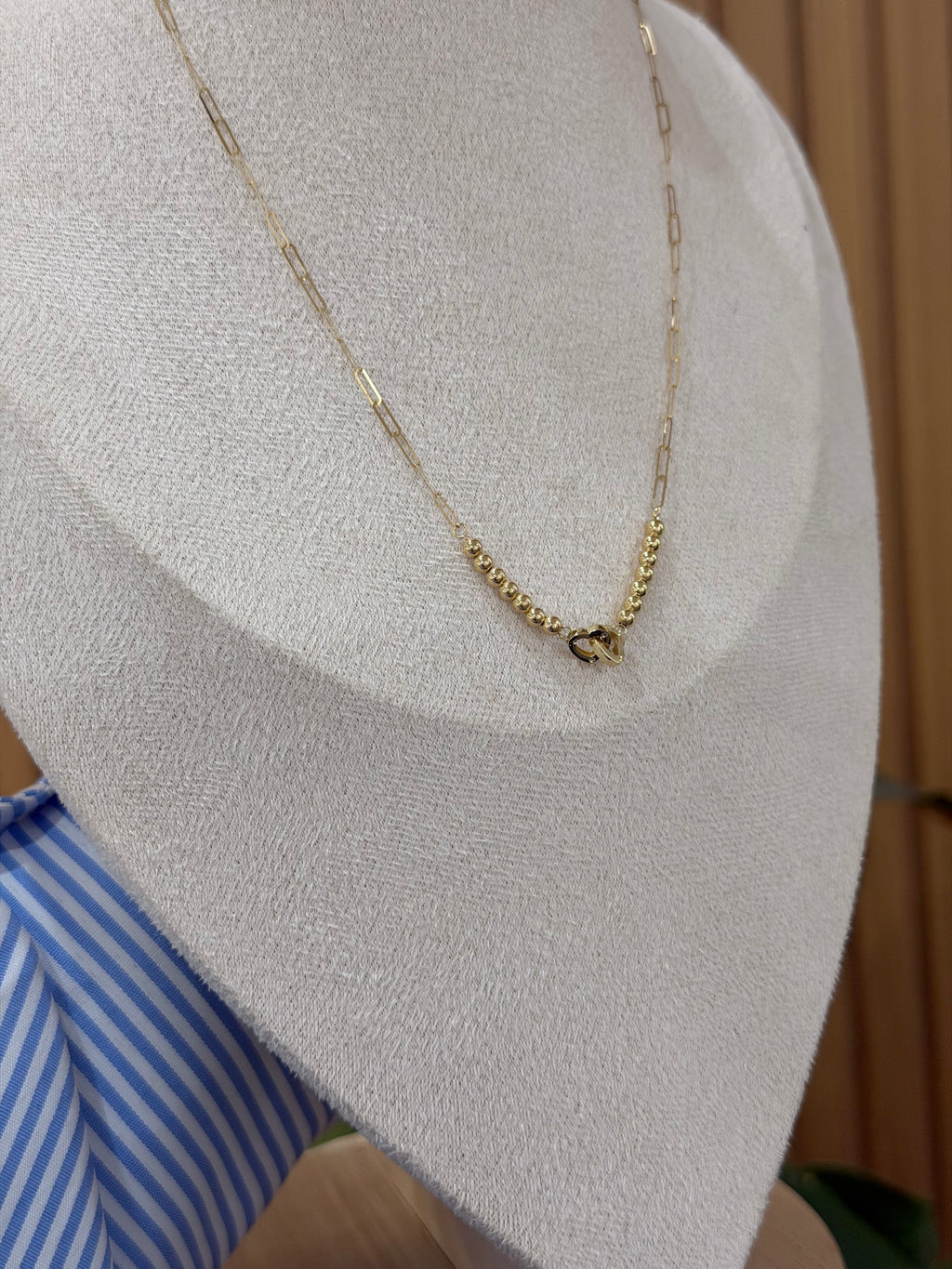 COLLANA CUORI INTRECCIATI ORO 18KT