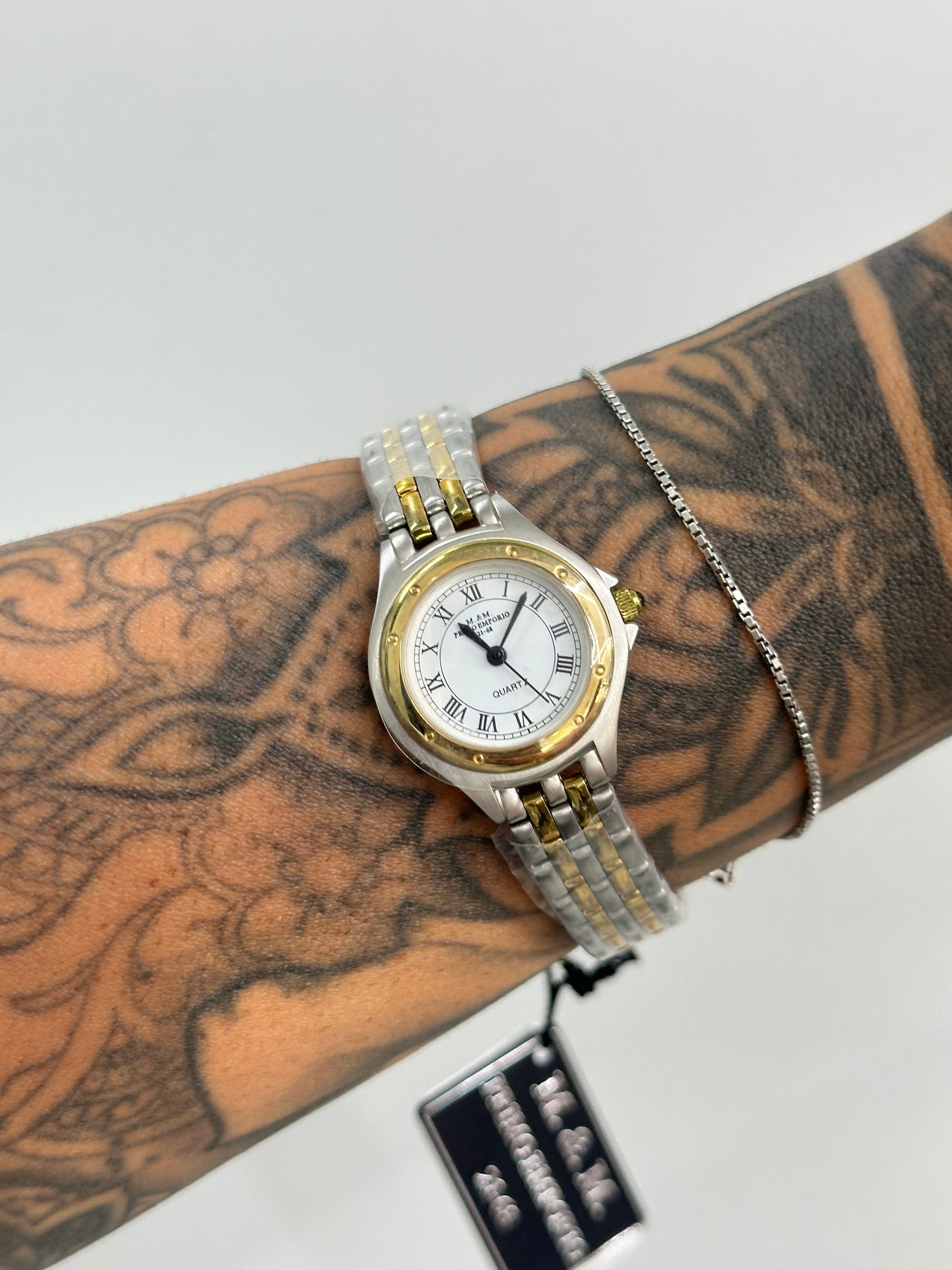 OROLOGIO PRIMO EMPORIO BICOLORE QUADRANTE BIANCO