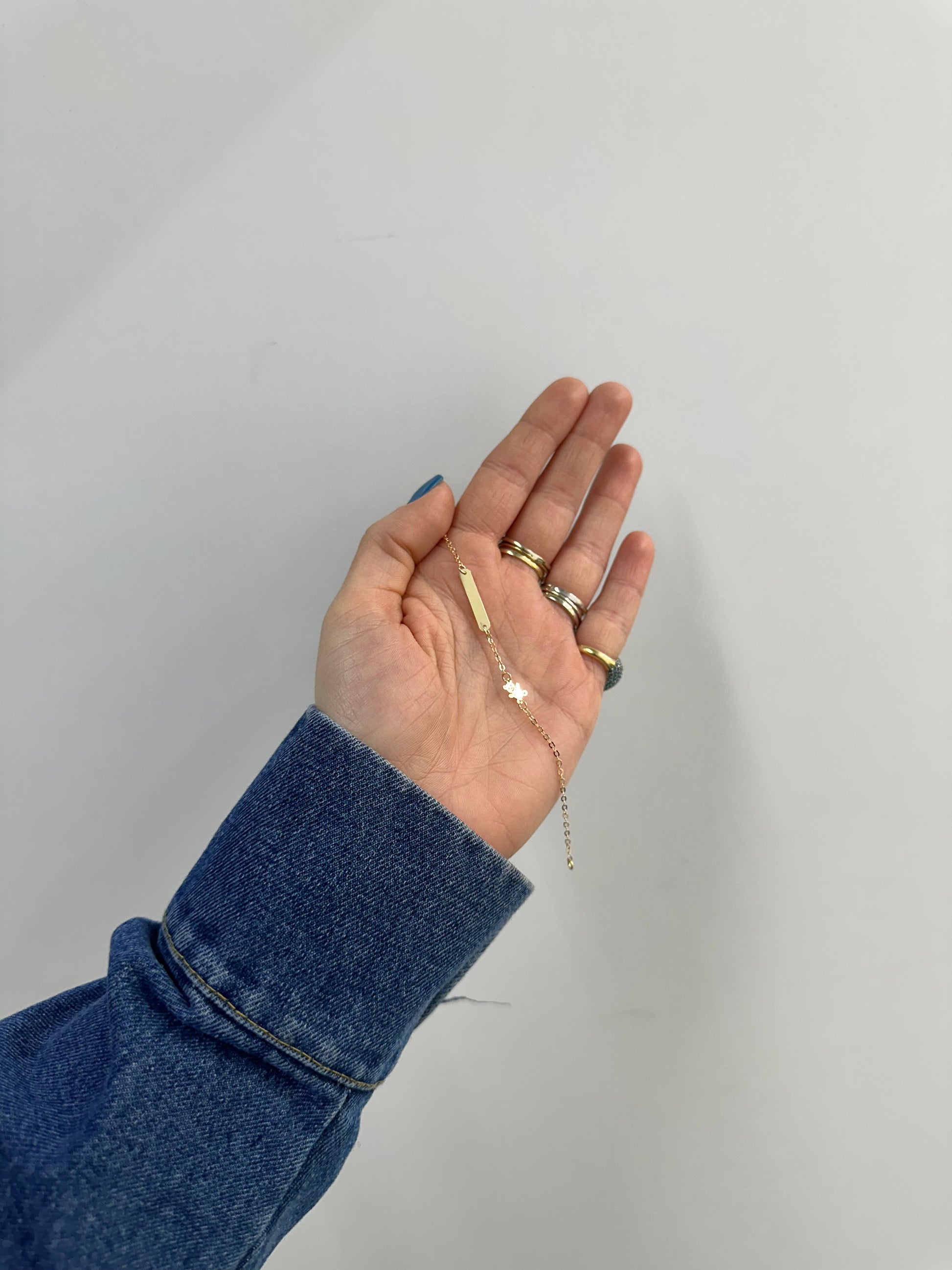 BRACCIALE BATTESIMALE ORSETTO ORO 18KT