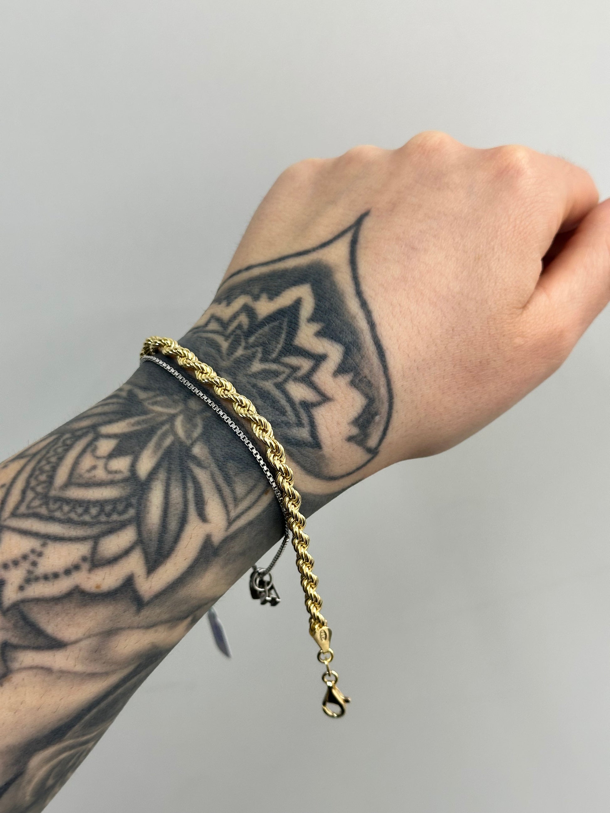 BRACCIALE LASER ARGENTO 925 CON DORATURA