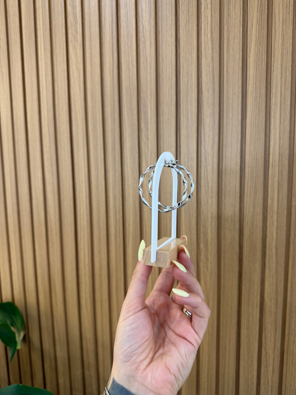 CERCHI ORO 18KT TORCHON ORO BIANCO