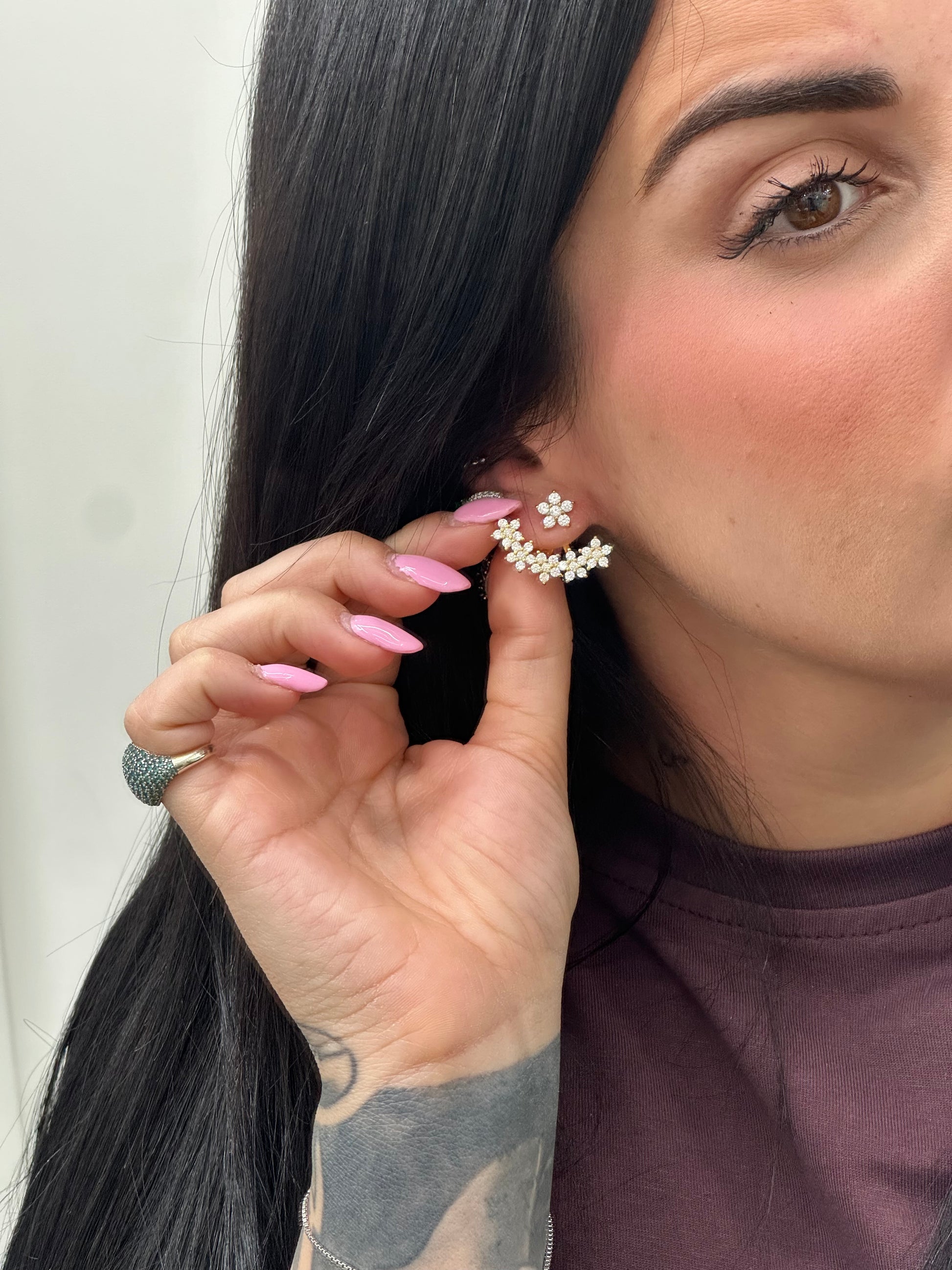 ORECCHINI IRIS ARGENTO 925