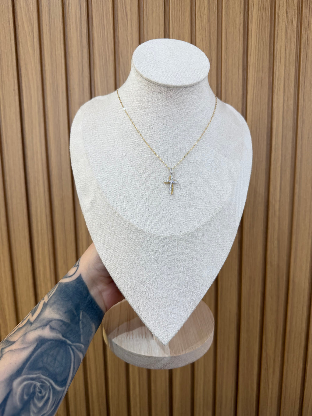 COLLANA ORO 18KT CON CROCE