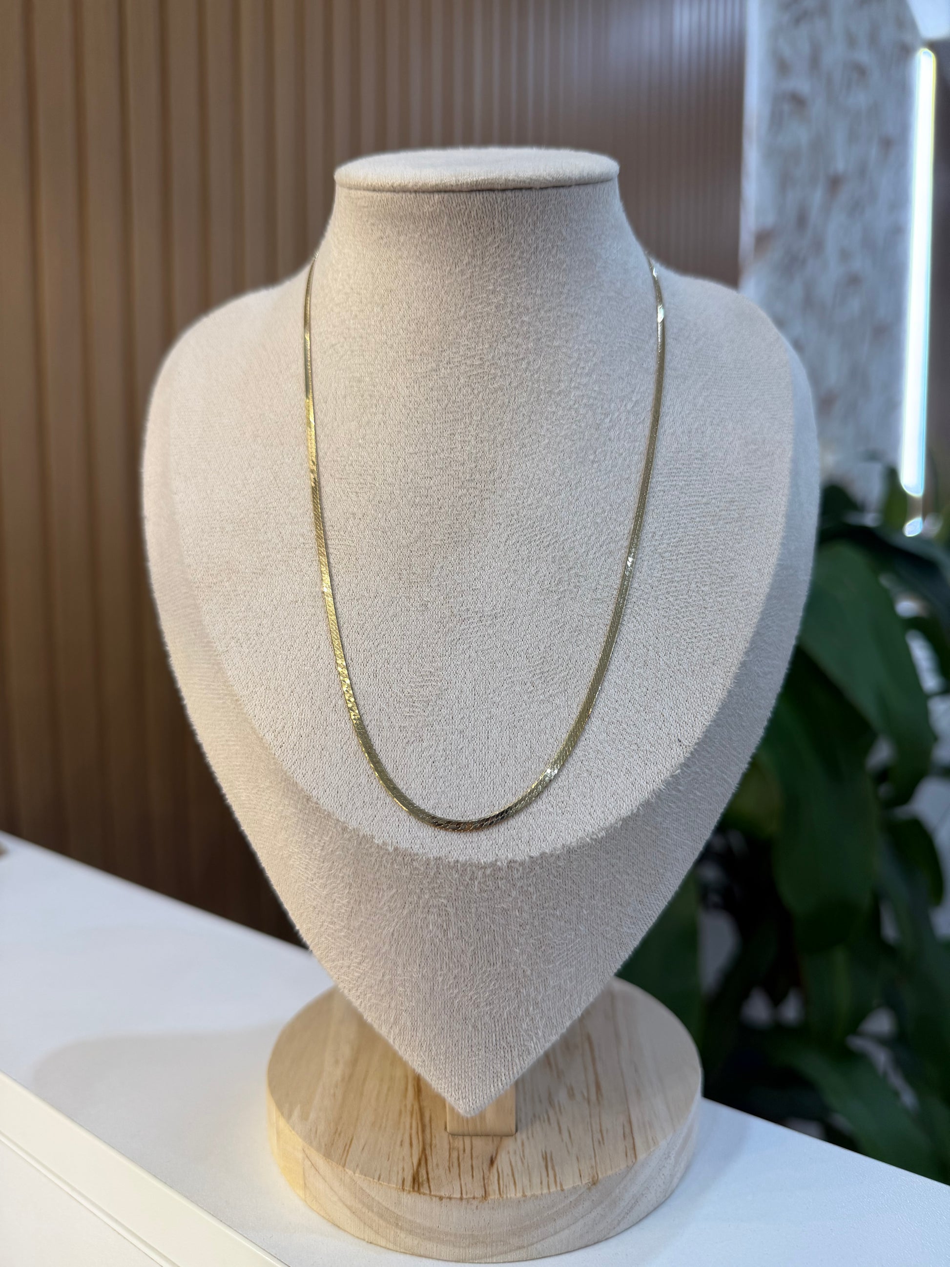 COLLANA PIATTINA MINI ARGENTO 925 DORATO