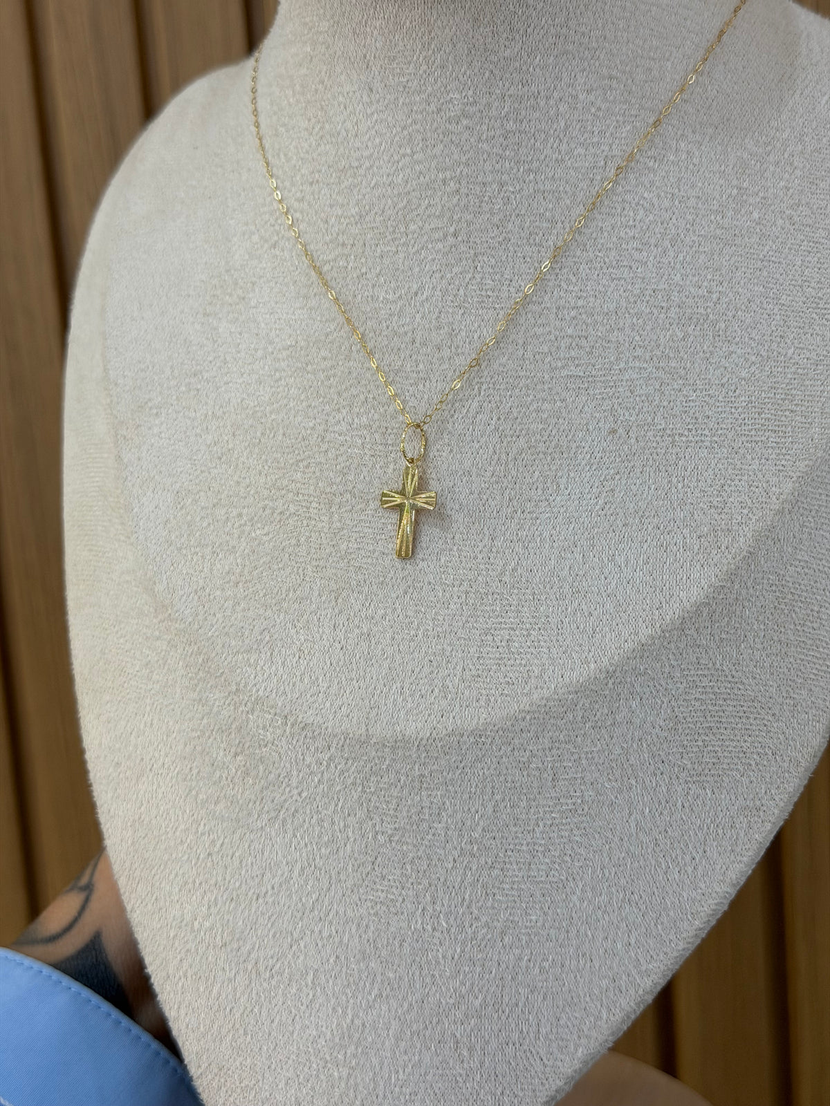 COLLANA ORO 18KT CON CROCE SUN