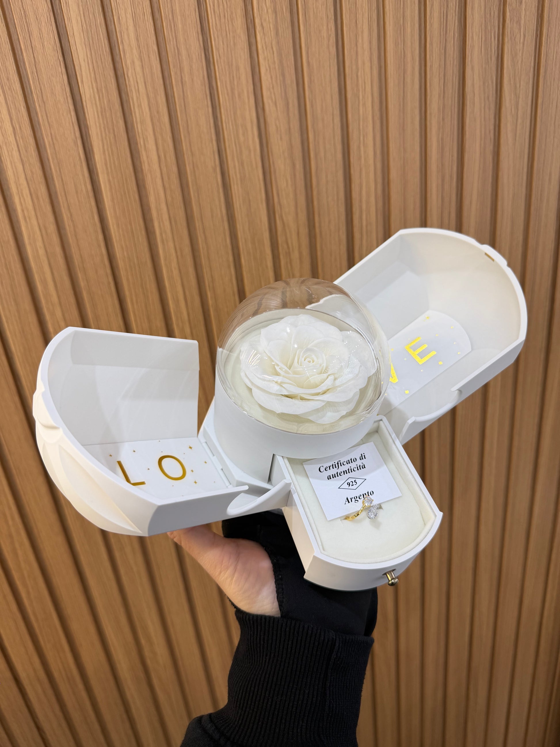 BOX PURE CON ANELLO BRIGHTER ARGENTO 925 BICOLORE