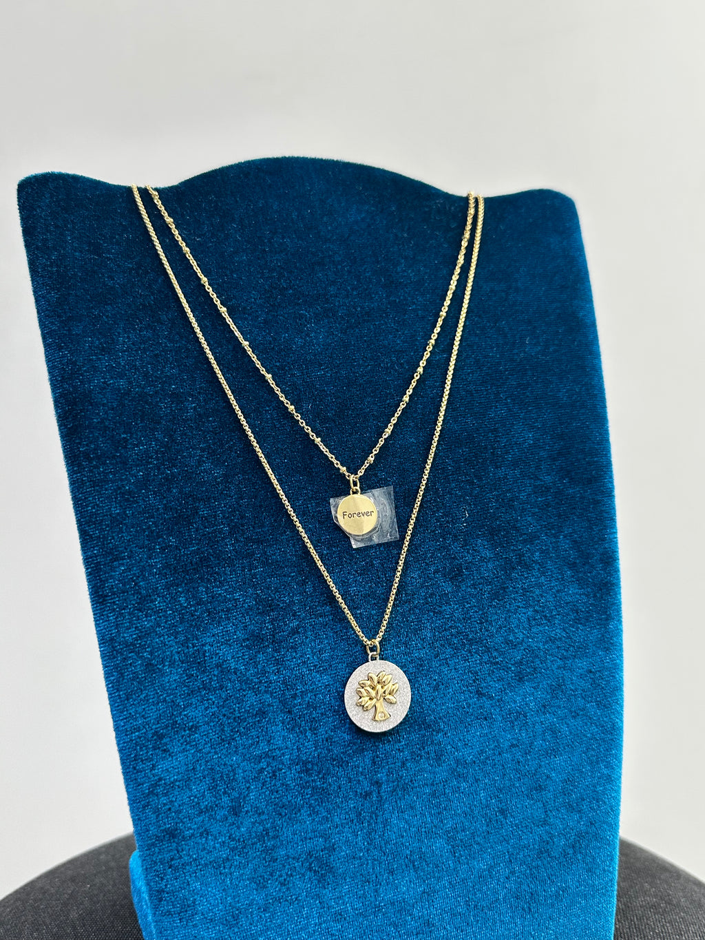 COLLANA DOPPIO FILO ALBERO DELLA VITA