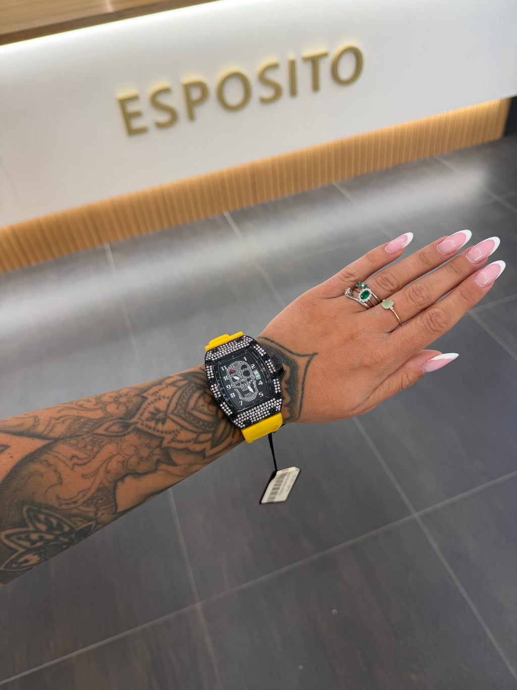 OROLOGIO RAPPER AMERICA GIALLO