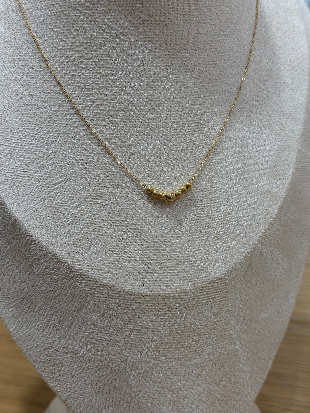 COLLANA SFERE ORO 18KT