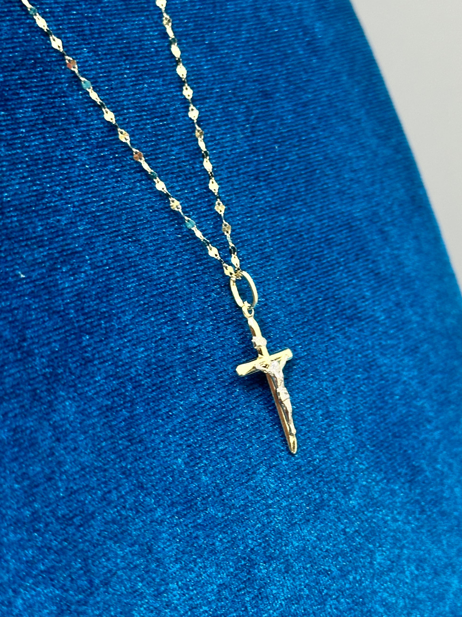COLLANA CON CROCE ORO 18KT