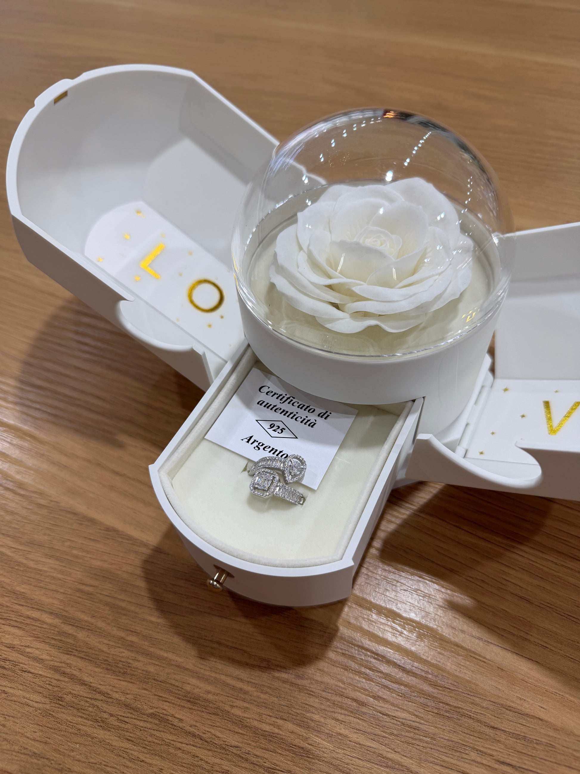 BOX PURE CON ANELLO INCANTO ARGENTO 925