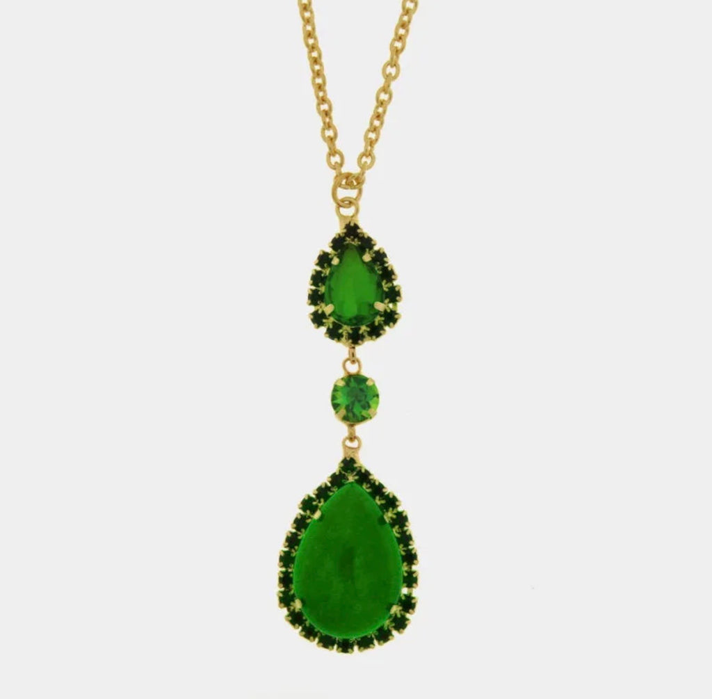 COLLANA AMO VENEZIA GOCCIA VERDE