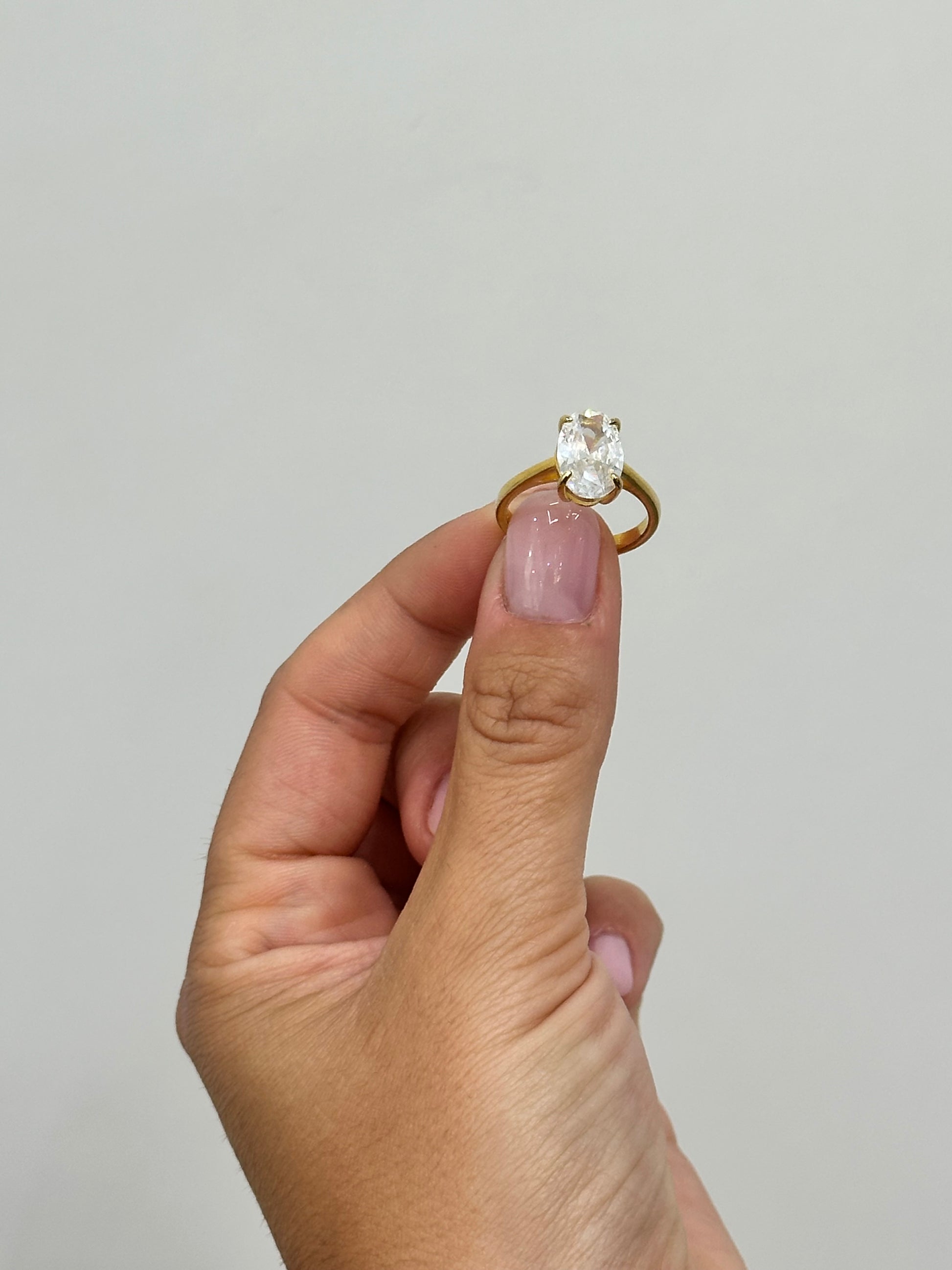 ANELLO REINA OVALE ARGENTO 925