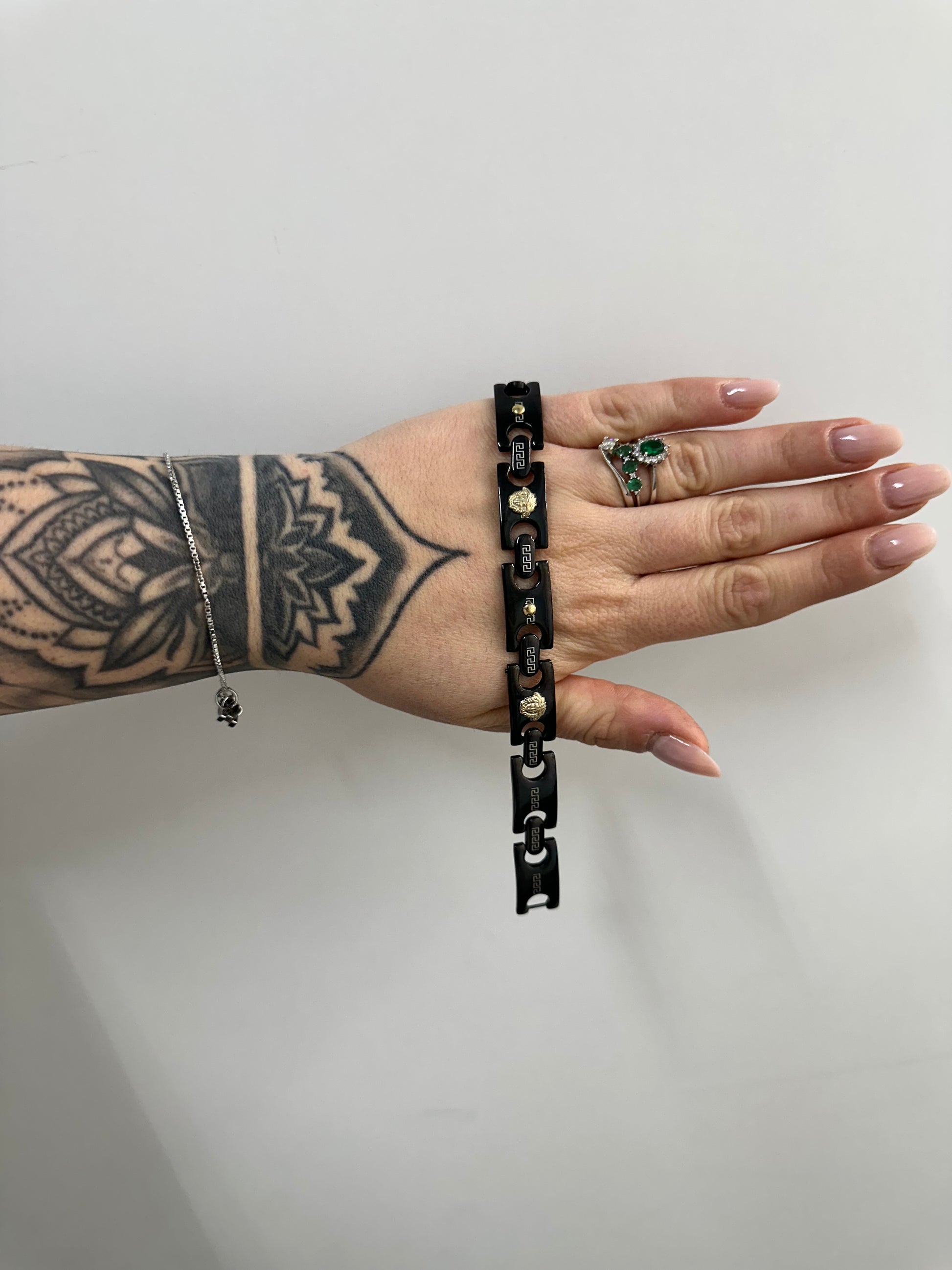 BRACCIALE TOTAL BLACK MEDUSA