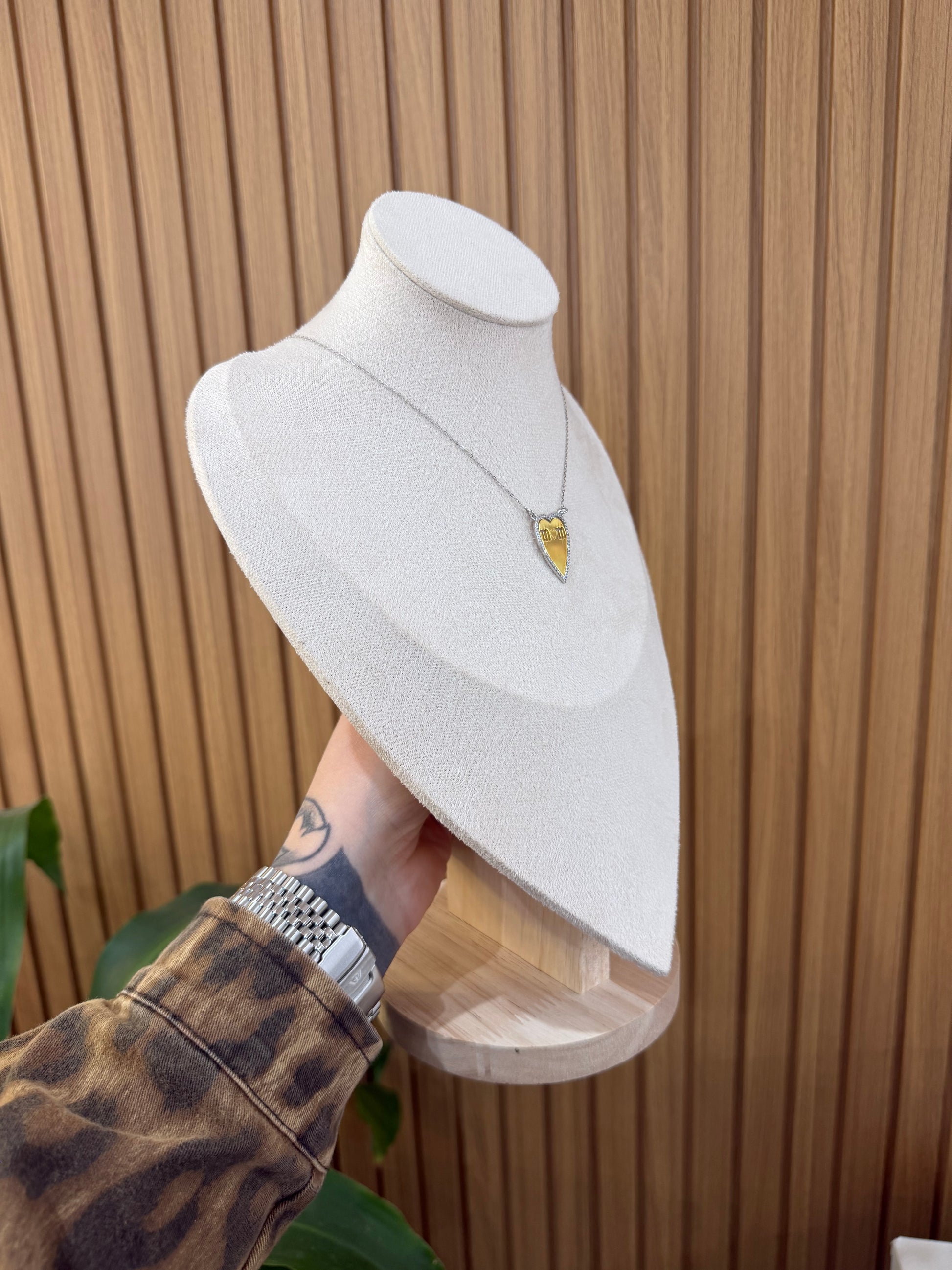 COLLANA CUORE MOM ARGENTO 925