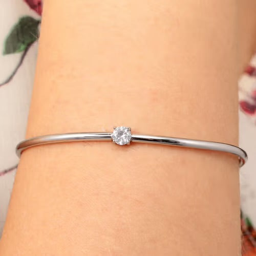 BRACCIALE MORELLATO CERCHIO PIETRA BIANCA