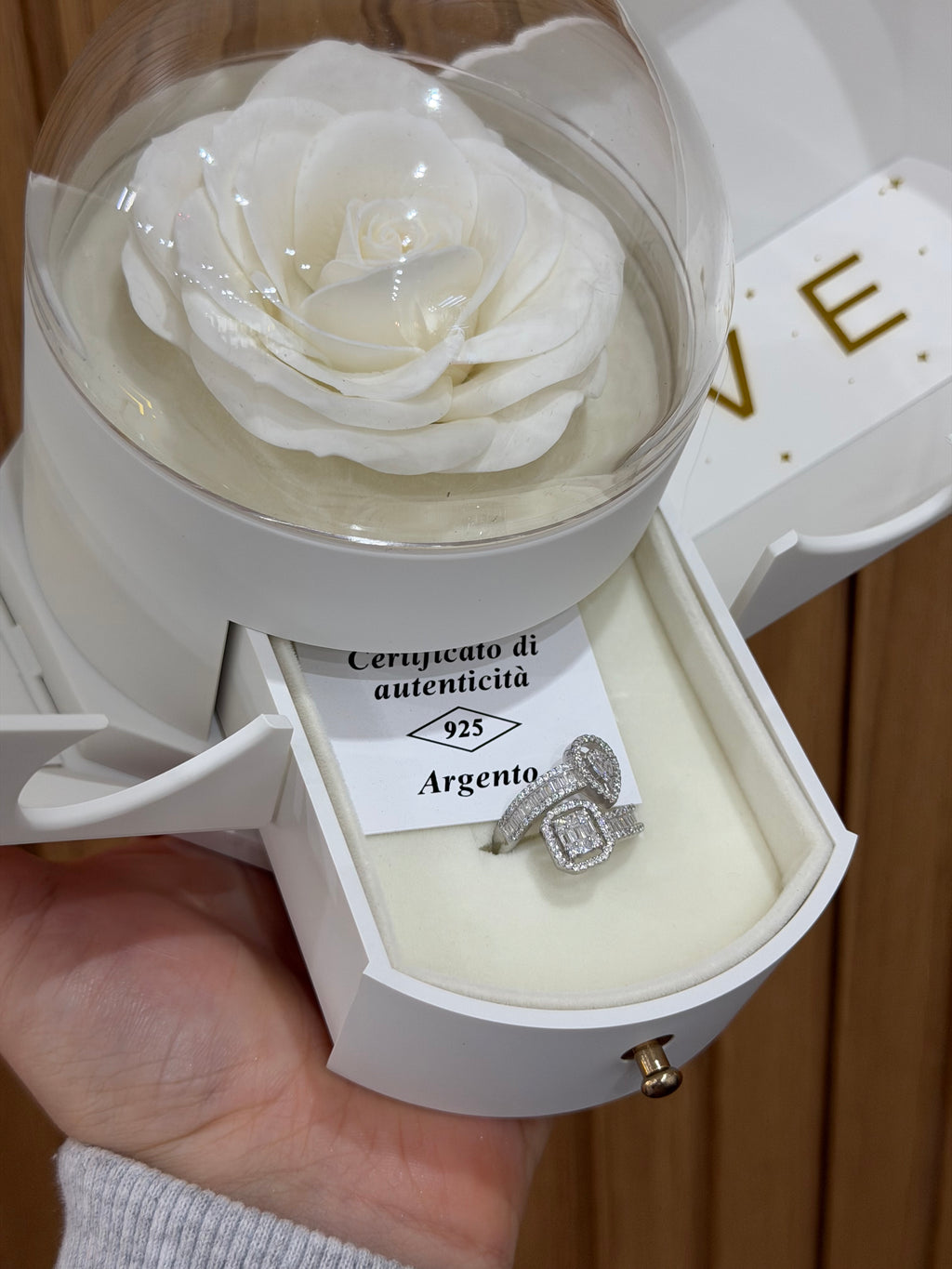 BOX PURE CON ANELLO INCANTO ARGENTO 925