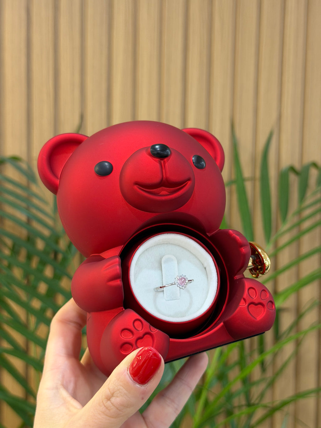 BOX MINI TEDDY CON ANELLO DAFNE ARGENTO 925