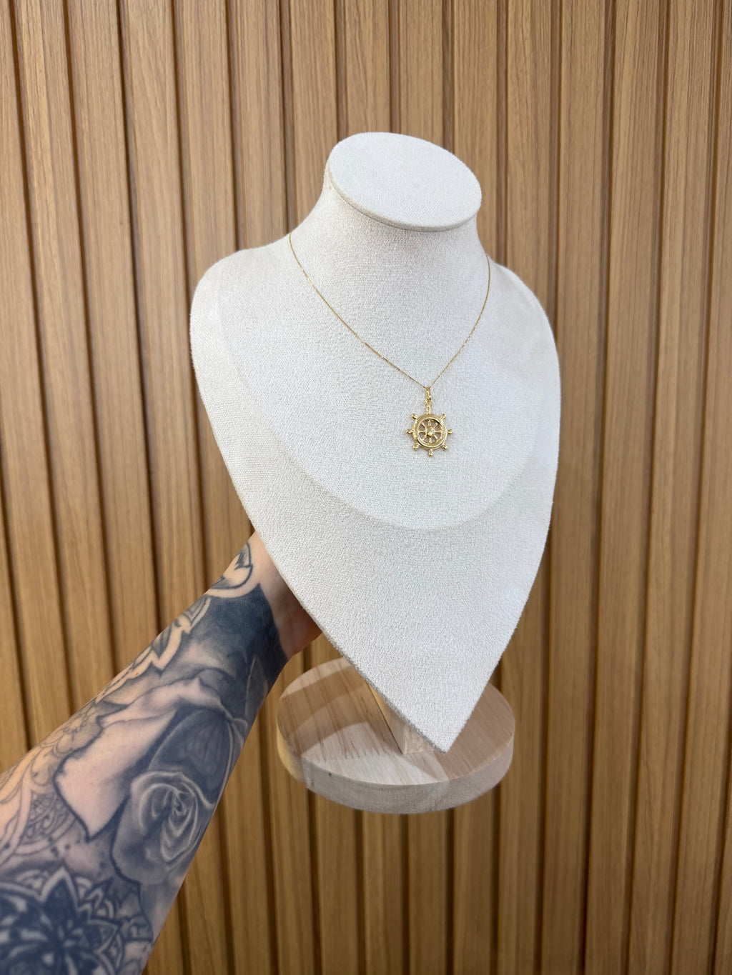 COLLANA ORO 18KT CON TIMONE