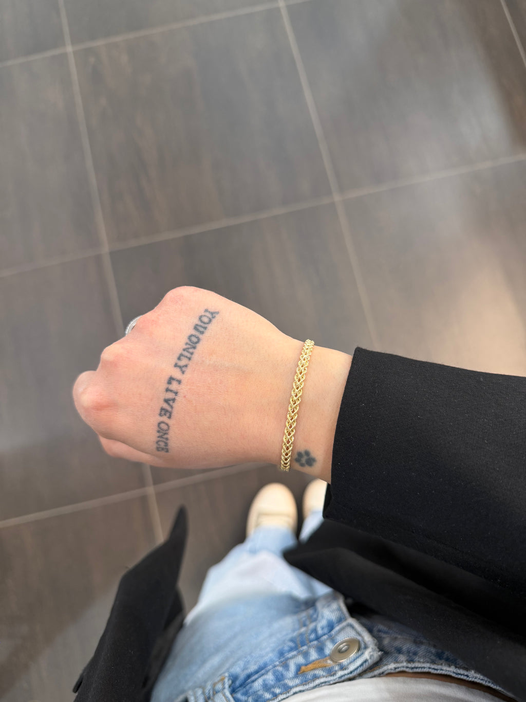 BRACCIALE DOPPIA LASER ORO 18KT