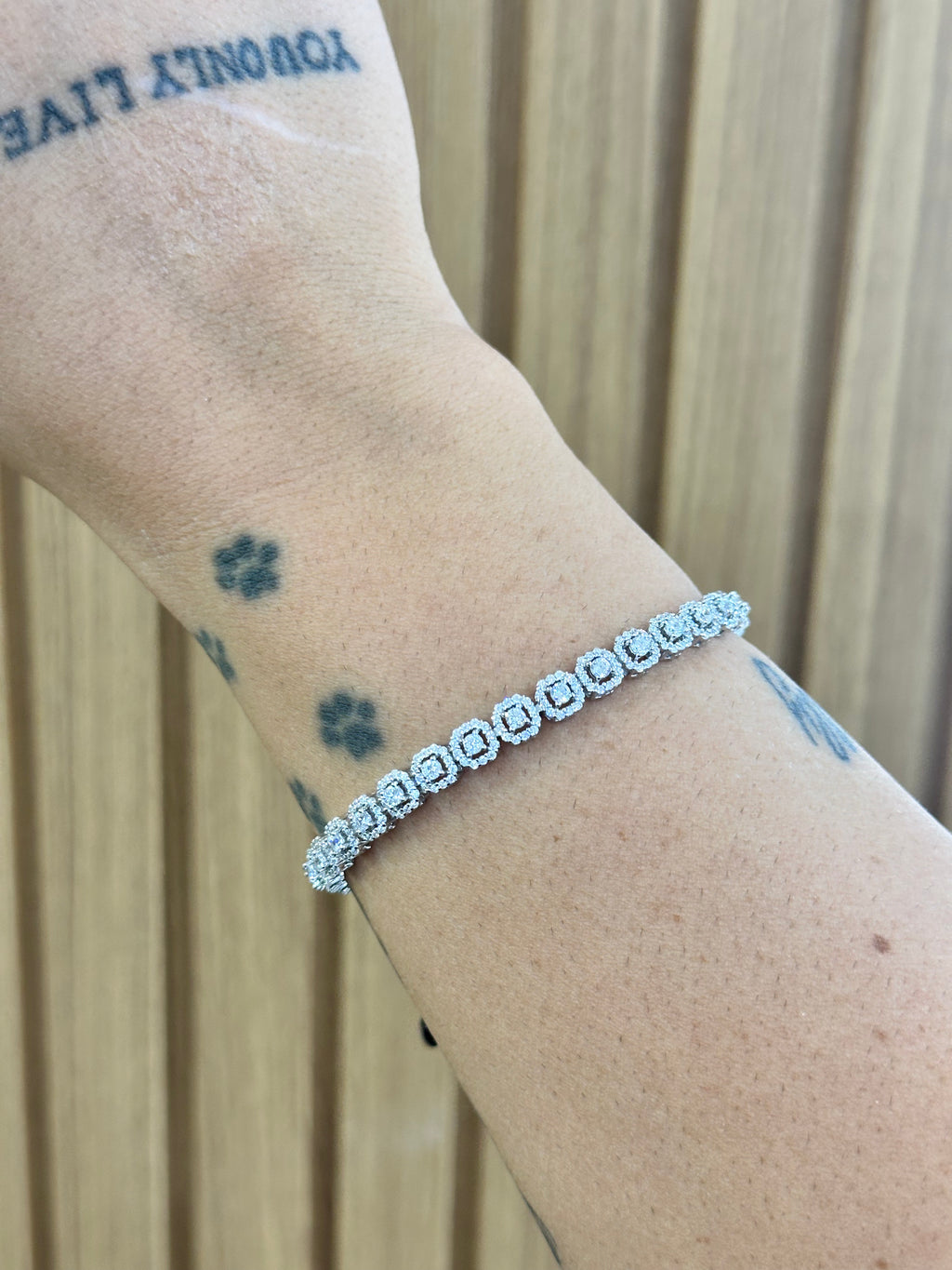 BRACCIALE TENNIS DIANA ARGENTO