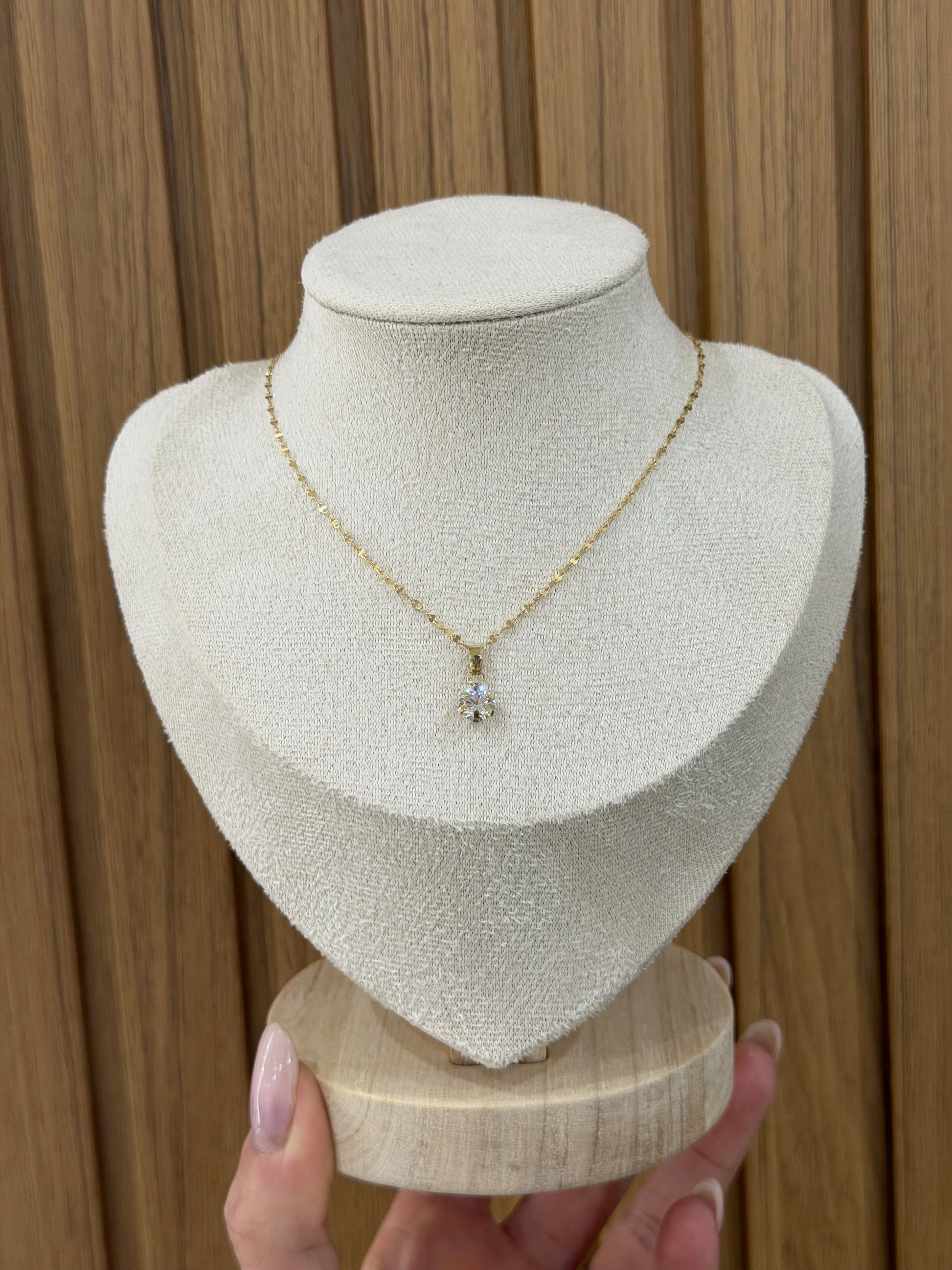 COLLANA PUNTO LUCE ORO 18KT