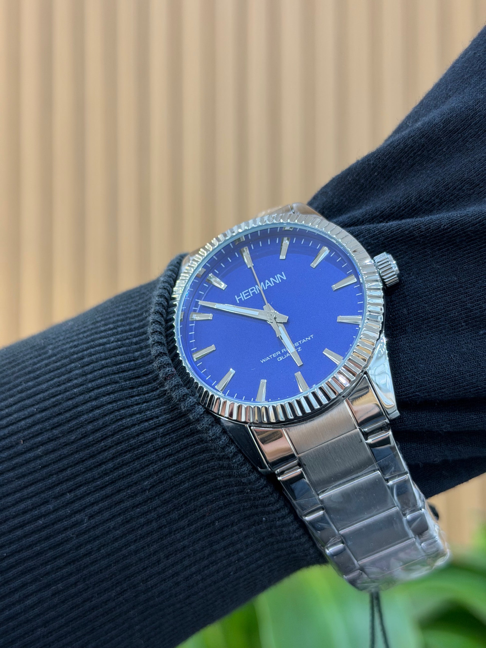 OROLOGIO HERMANN QUADRANTE BLU