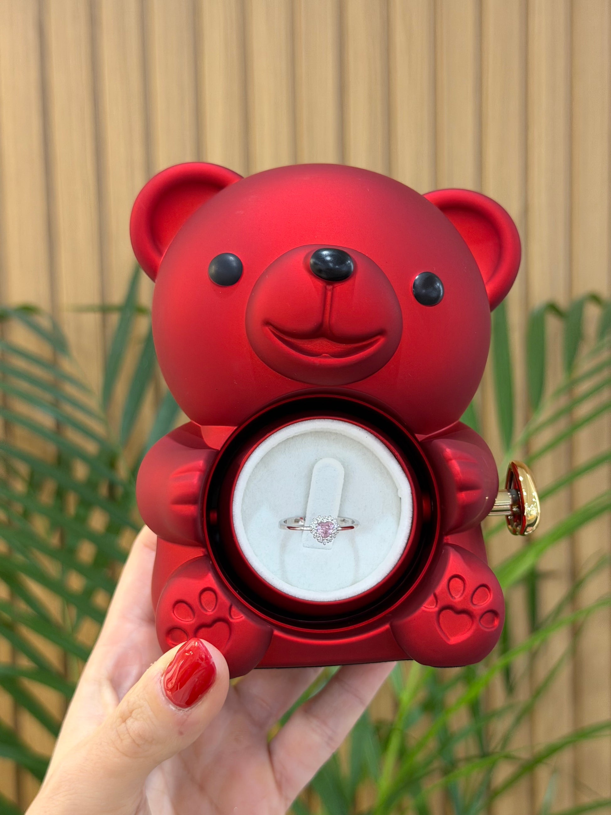 BOX MINI TEDDY CON ANELLO DAFNE ARGENTO 925