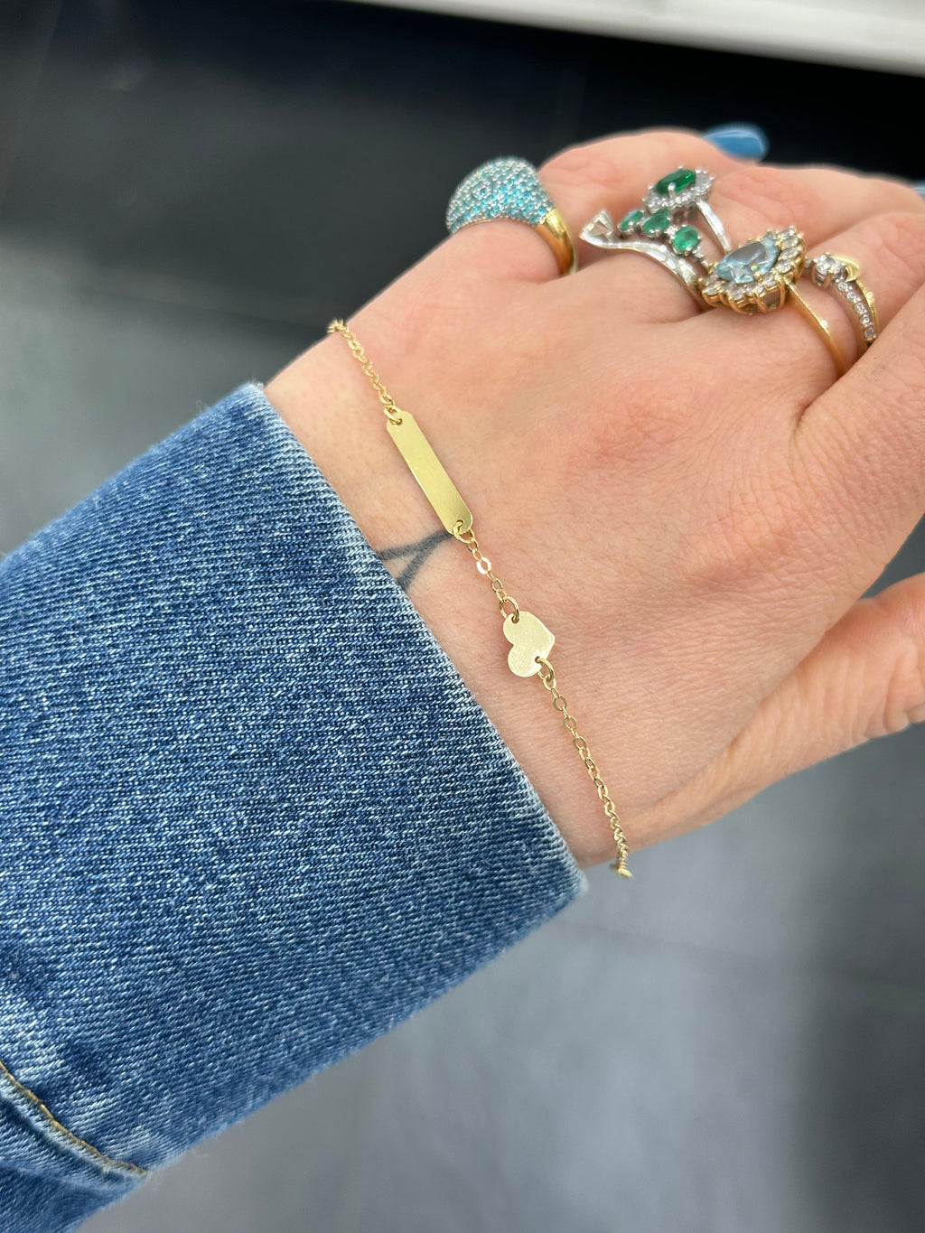 BRACCIALE BATTESIMALE CUORE ORO 18KT