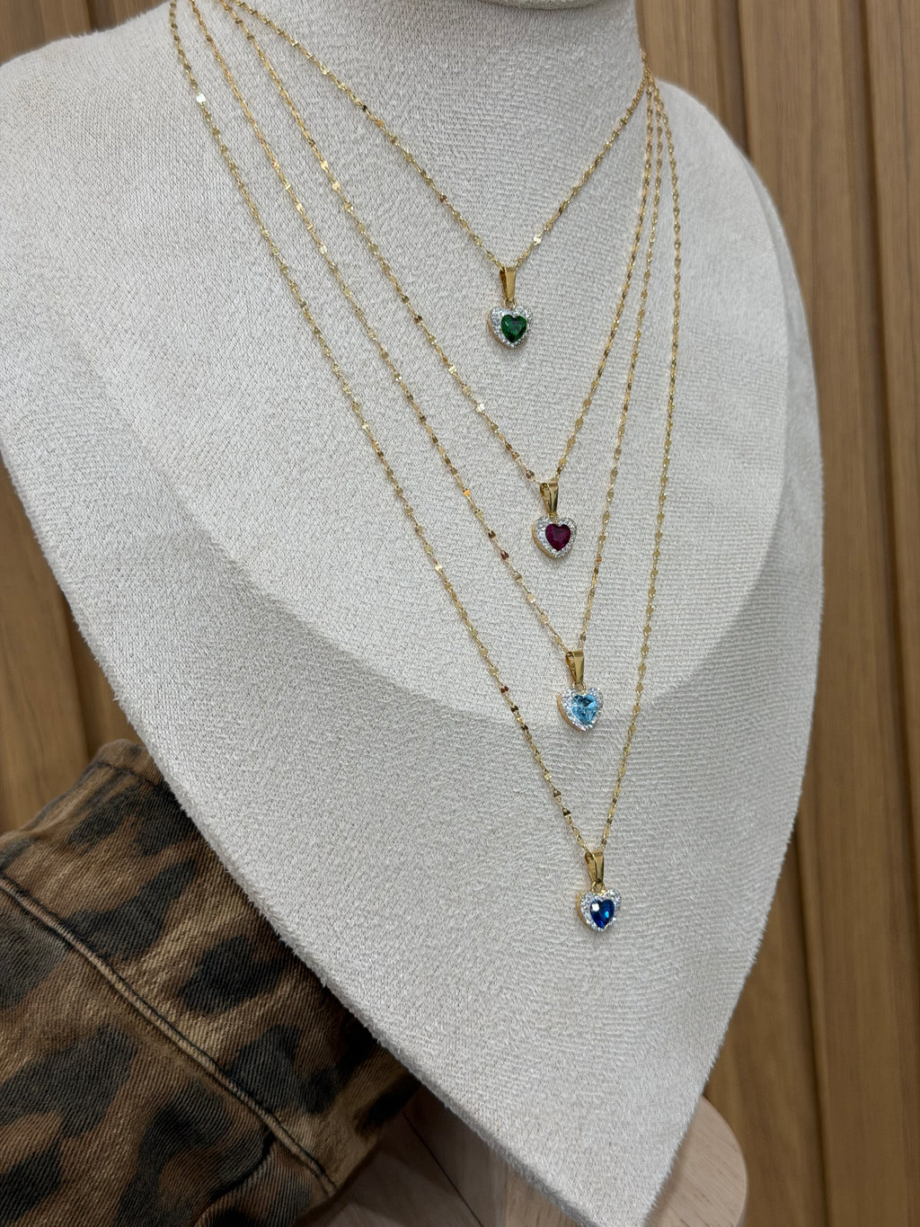 COLLANA CUORICINO ORO 18KT CON SPECCHIATA