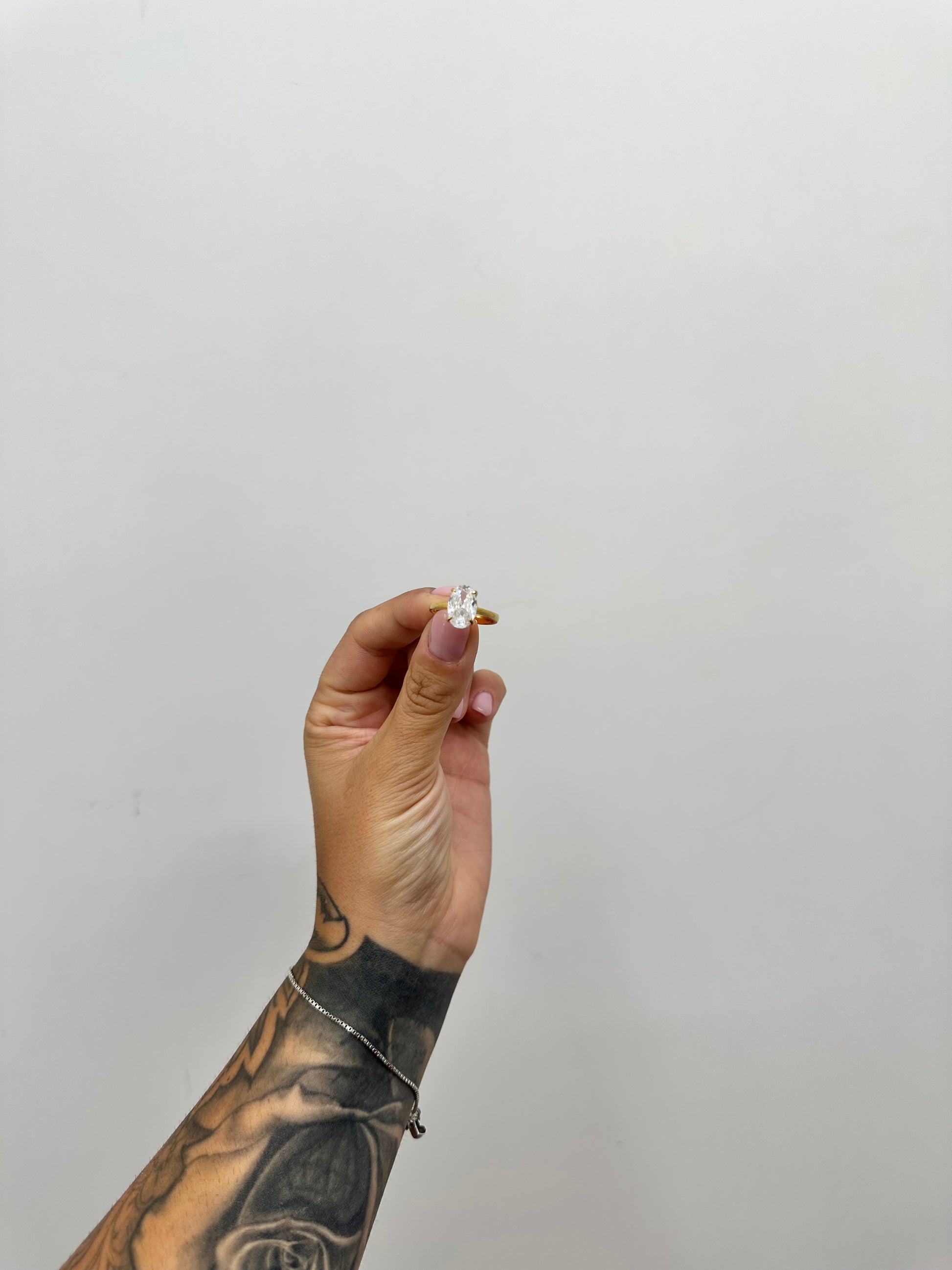 ANELLO REINA OVALE ARGENTO 925