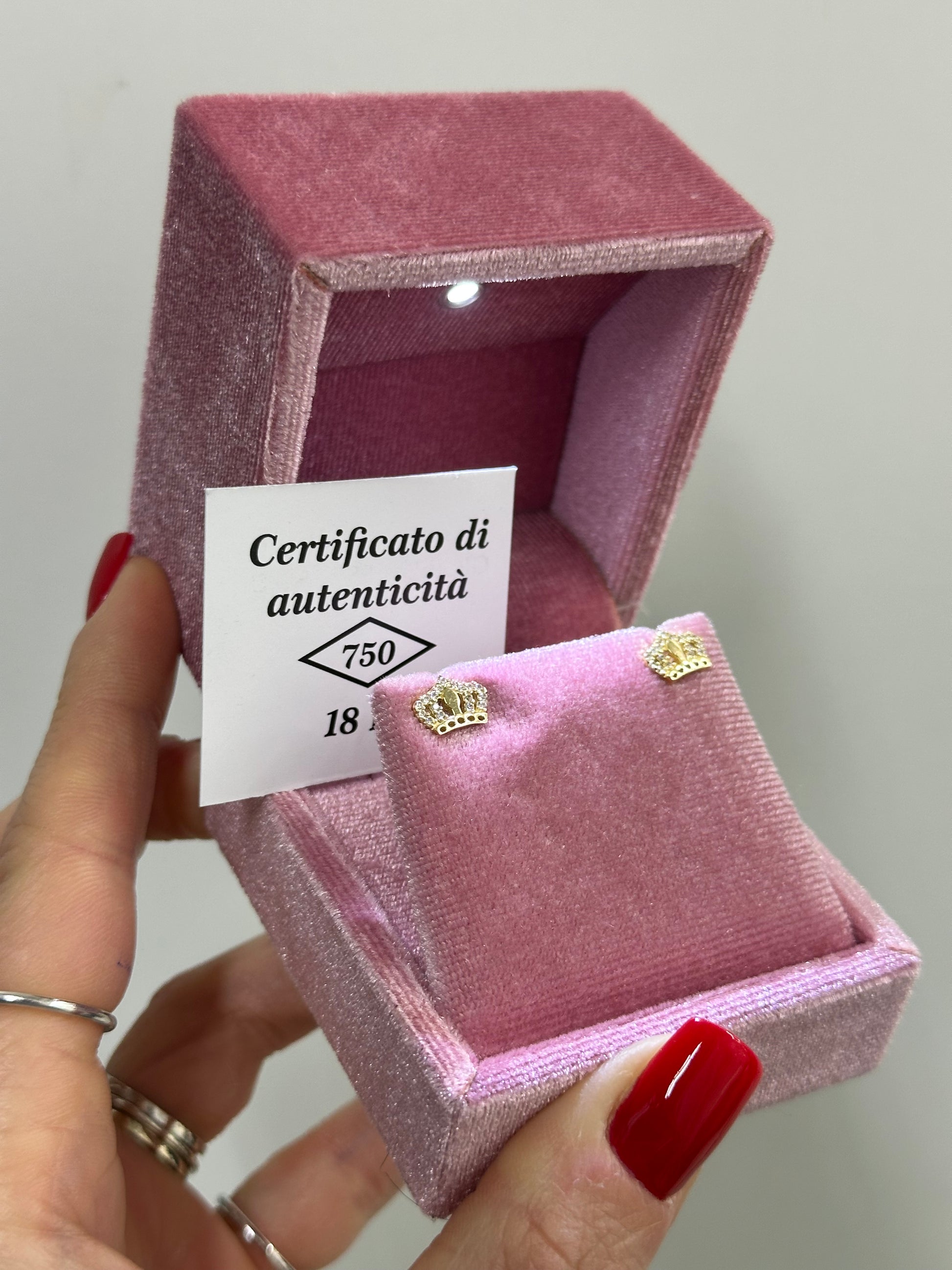 ORECCHINI CROWN ORO 18KT