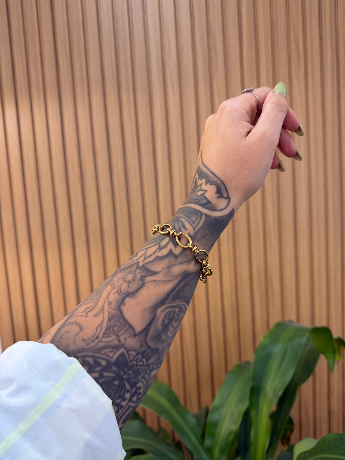 BRACCIALE PENELOPE ACCIAIO CON DORATURA