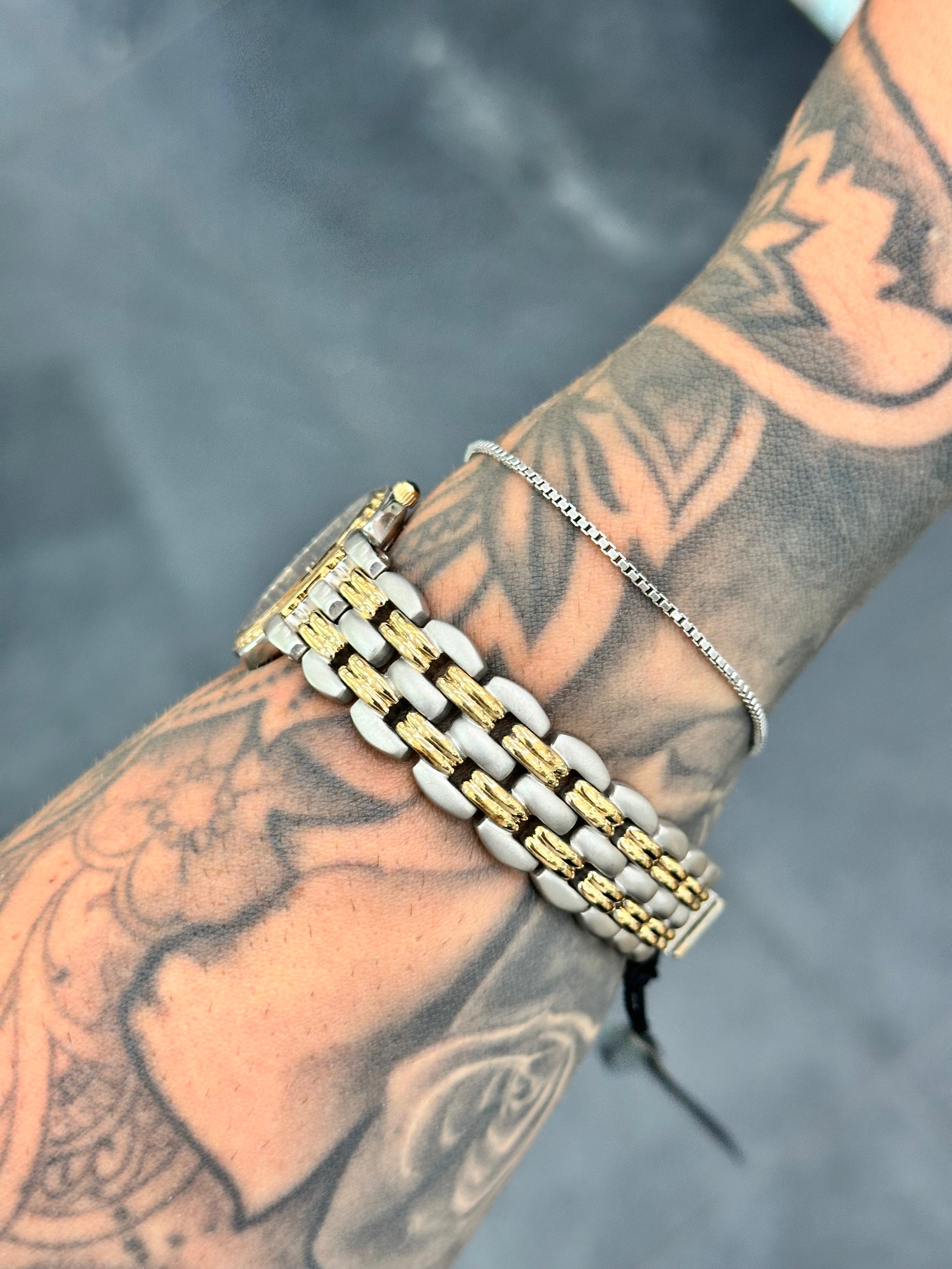 OROLOGIO PRIMO EMPORIO BICOLORE QUADRANTE BLU