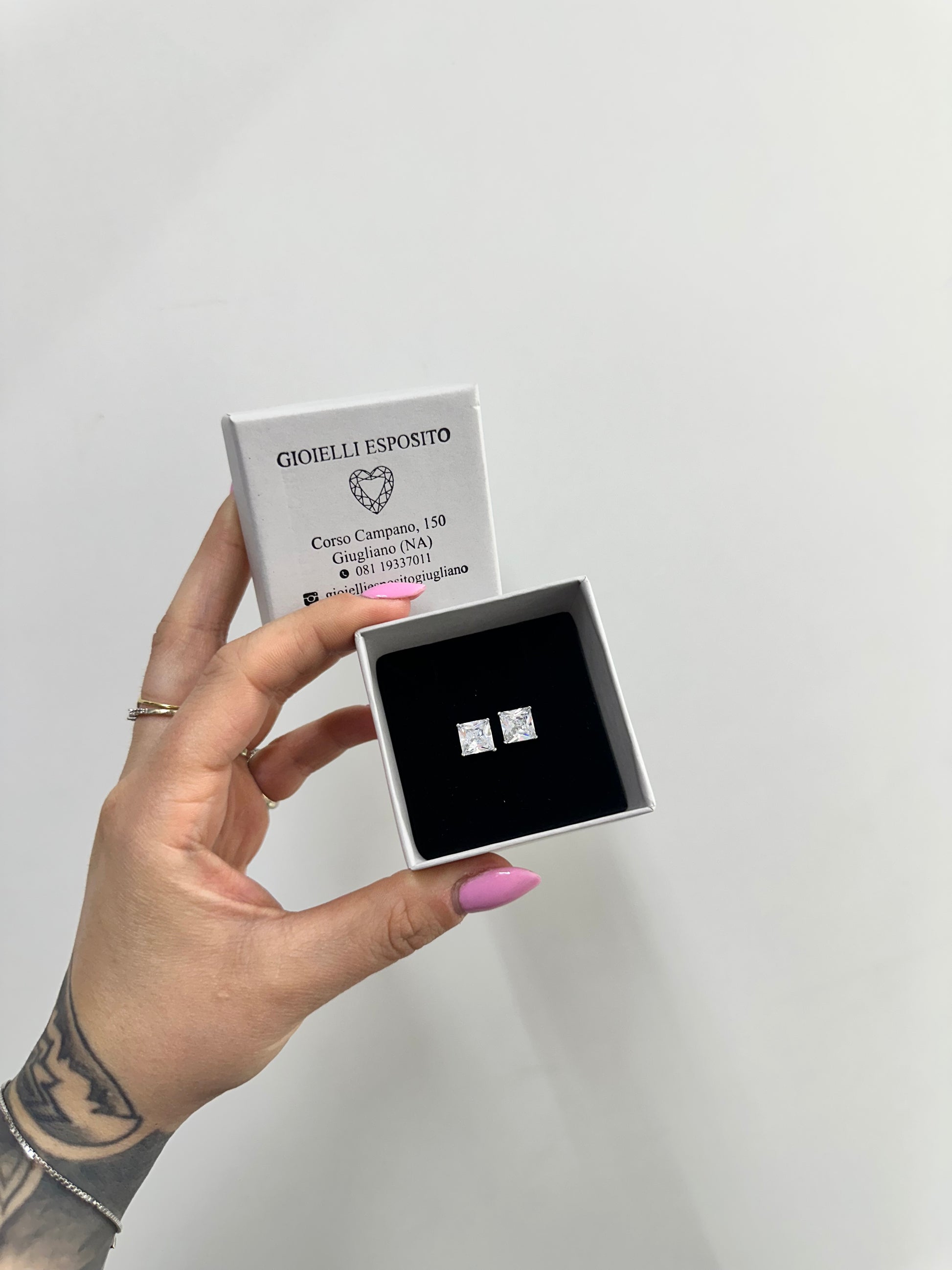 ORECCHINI PUNTO LUCE ARGENTO 925