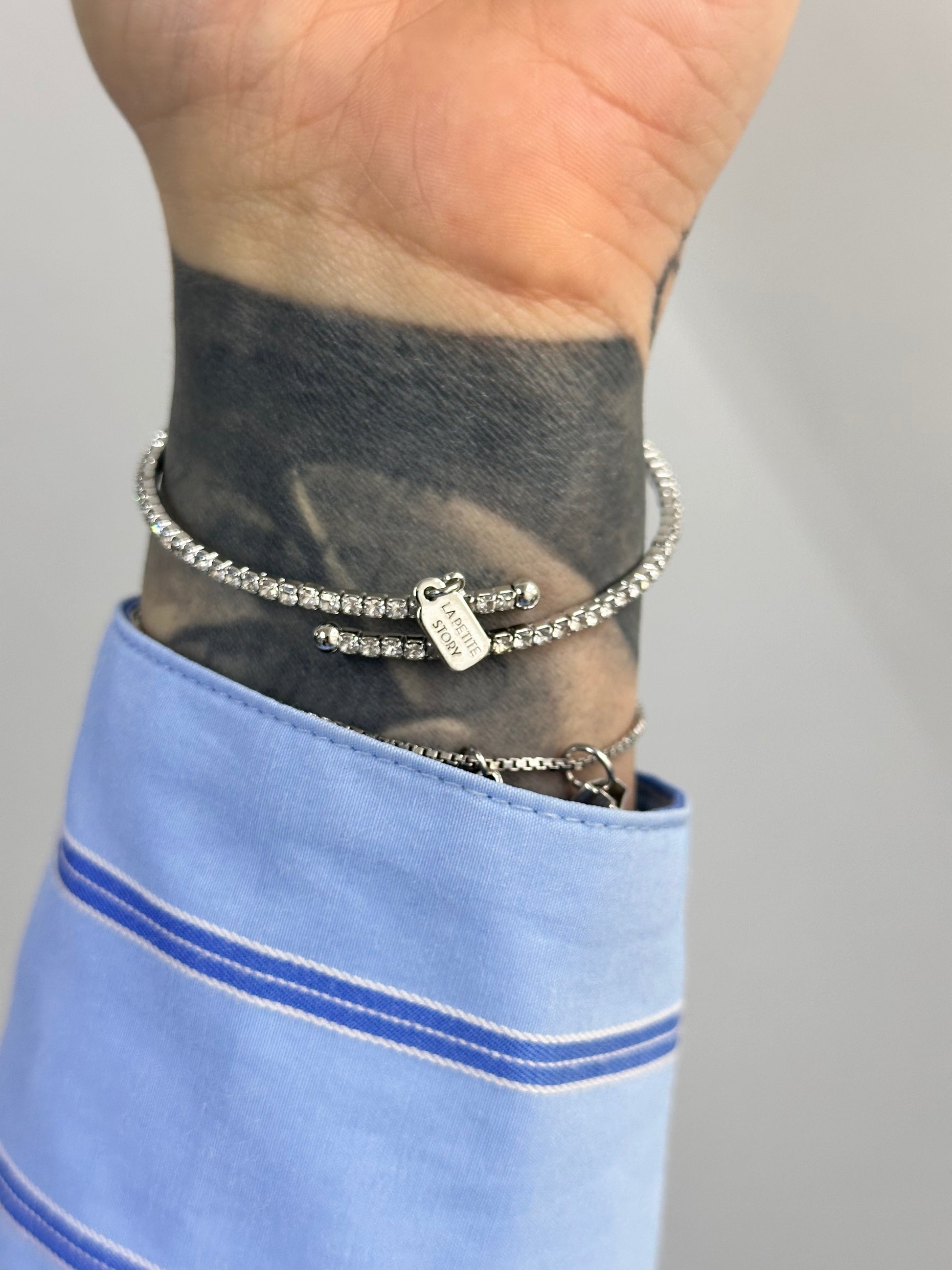 BRACCIALE TENNIS CON FARFALLA