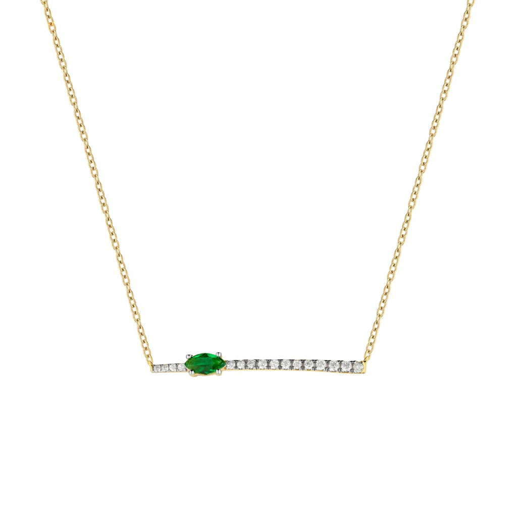 COLLANA NAVETTE SMERALDO LAURA P