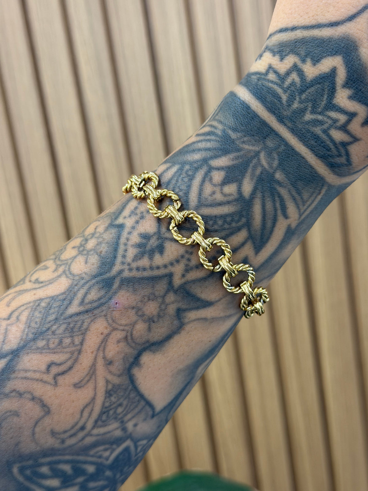 BRACCIALE ZAIRA ACCIAIO CON DORATURA