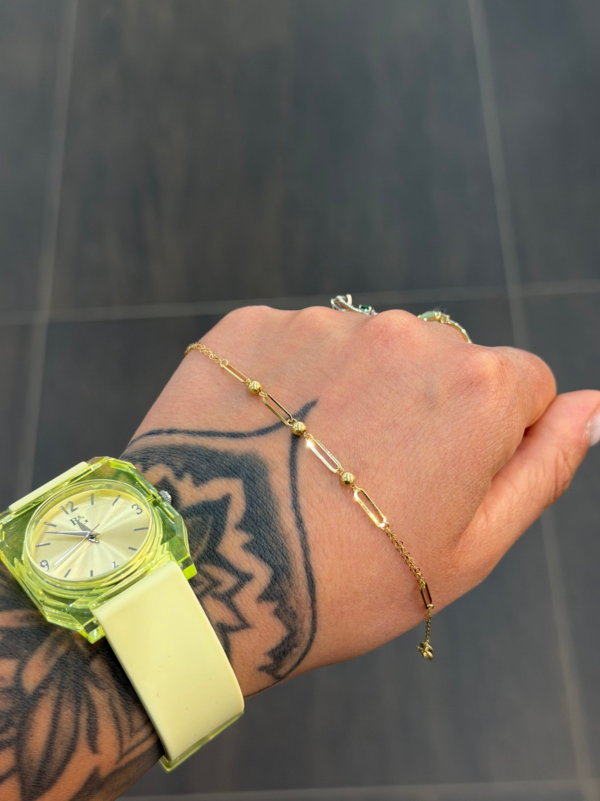 BRACCIALE ORO 18KT CON SFERE