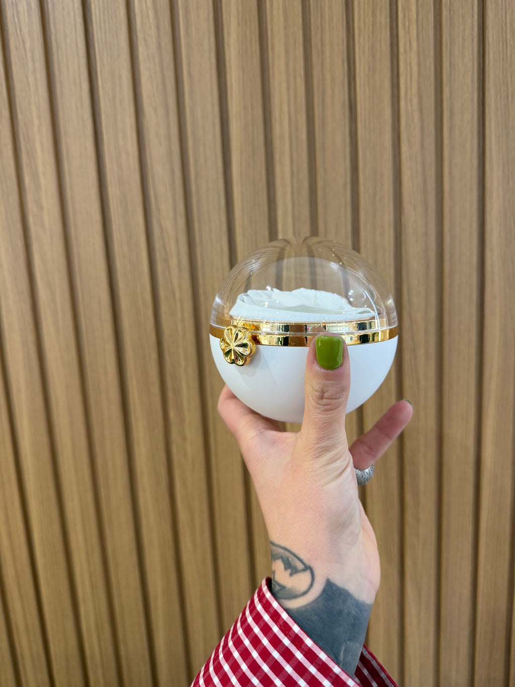 BOX PALLINA DI NATALE BIANCA CON COLLANA ARGENTO 925