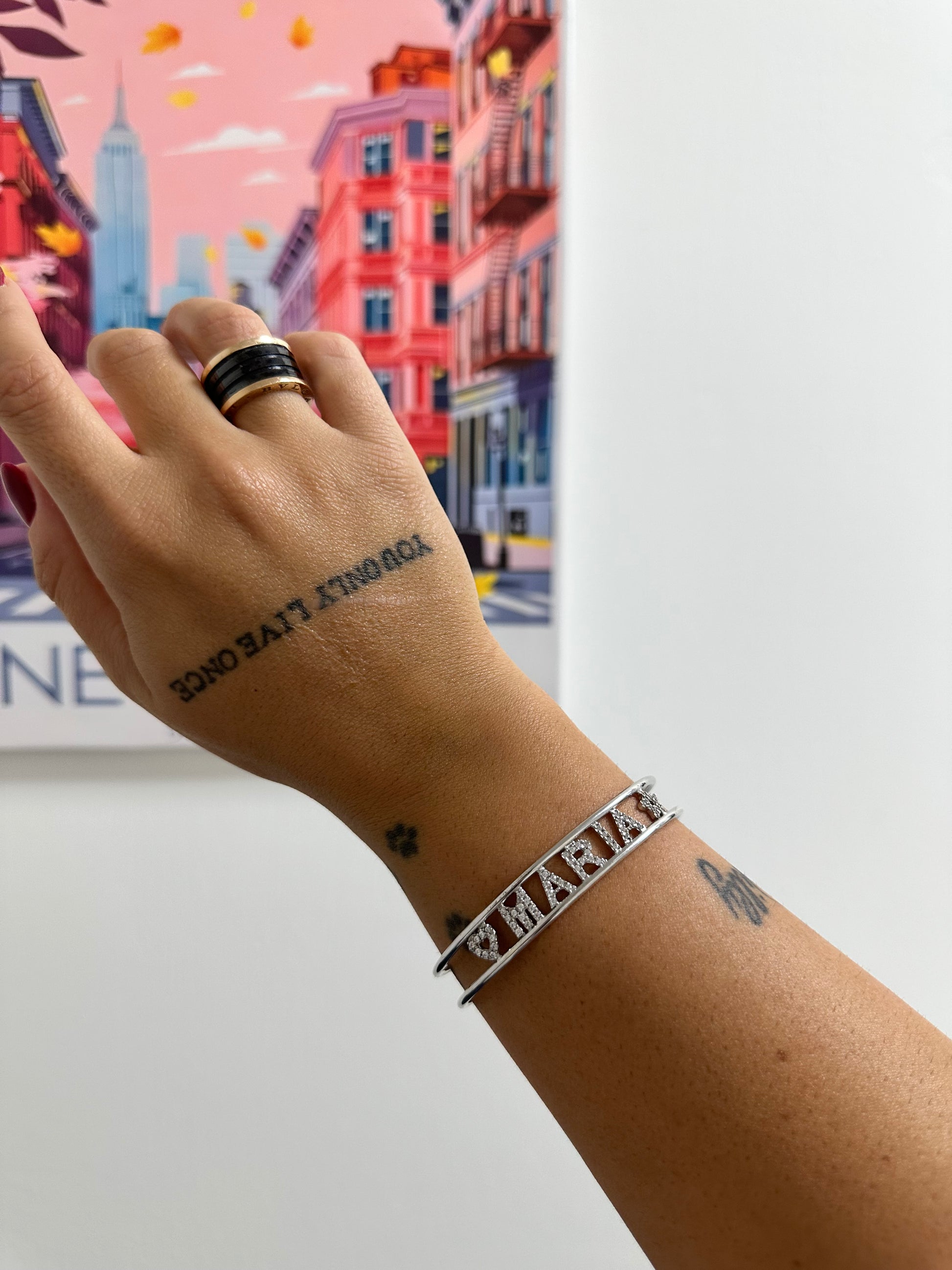 BRACCIALE NOME MARIA ARGENTO 925