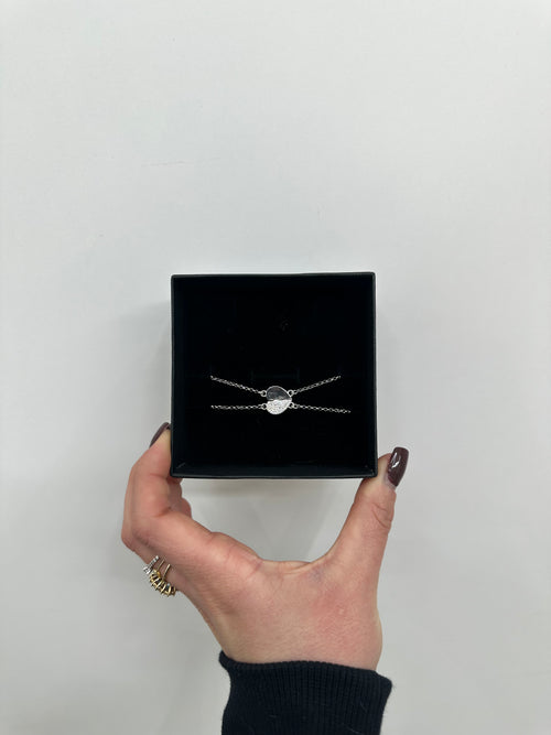 2 BRACCIALI CUORI IN ARGENTO 925 DA CONDIVIDERE
