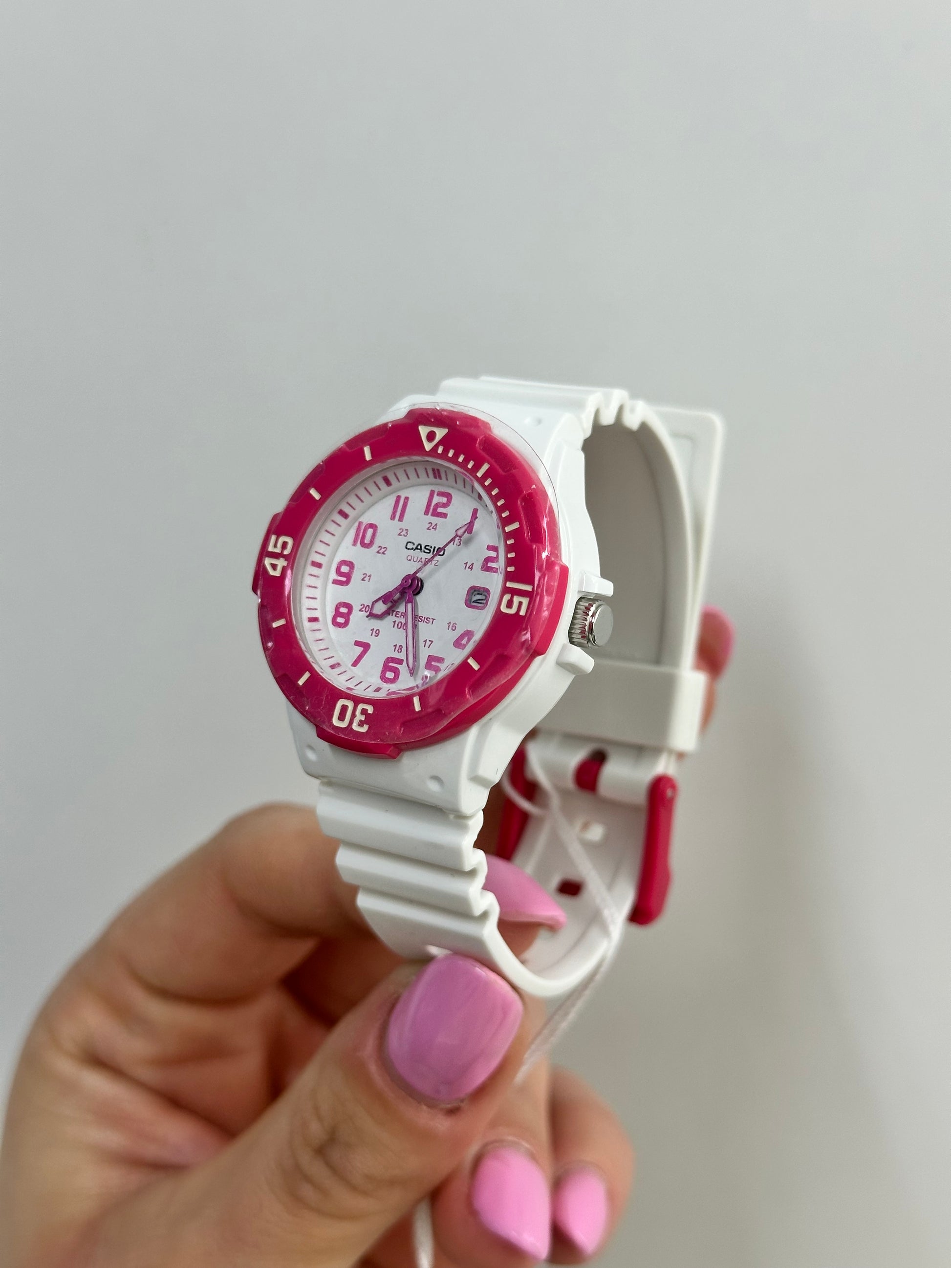 OROLOGIO CASIO BIANCO E FUCSIA