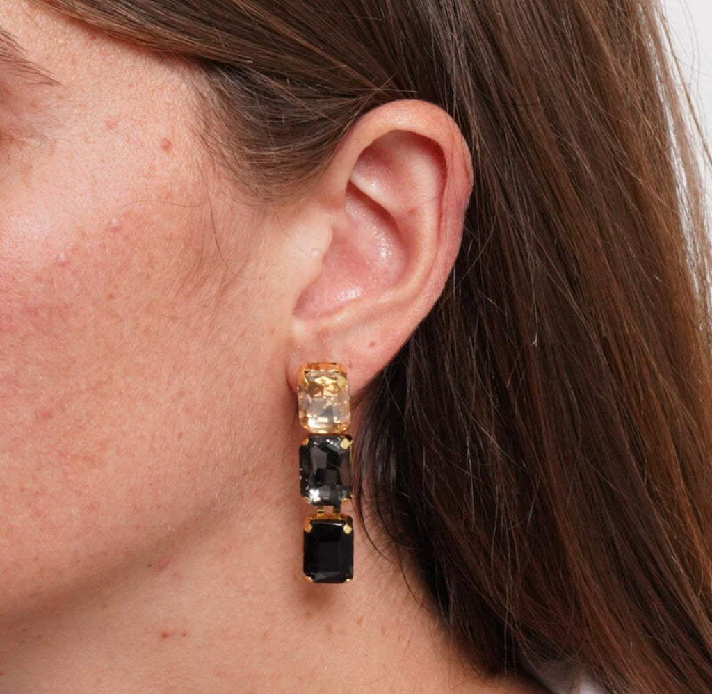 ORECCHINI AMO VENEZIA CRISTALLI NERI