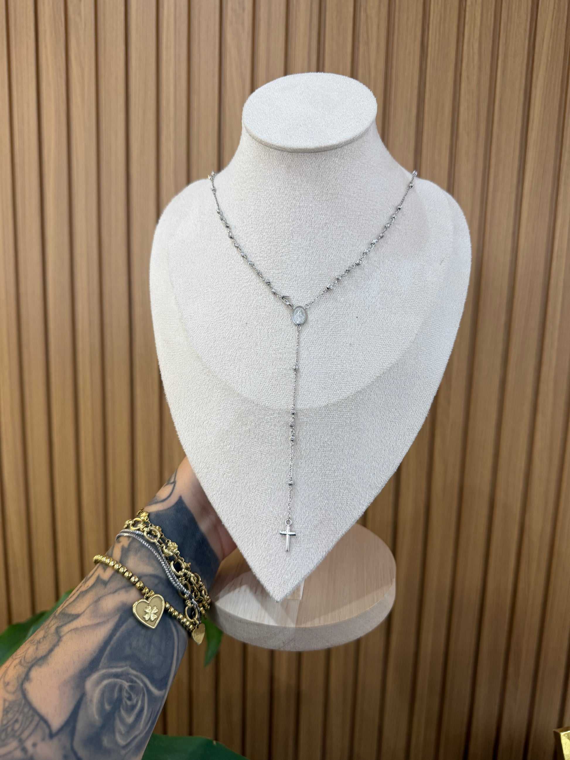 ROSARIO ORO 18KT MILLE LUCI ORO BIANCO