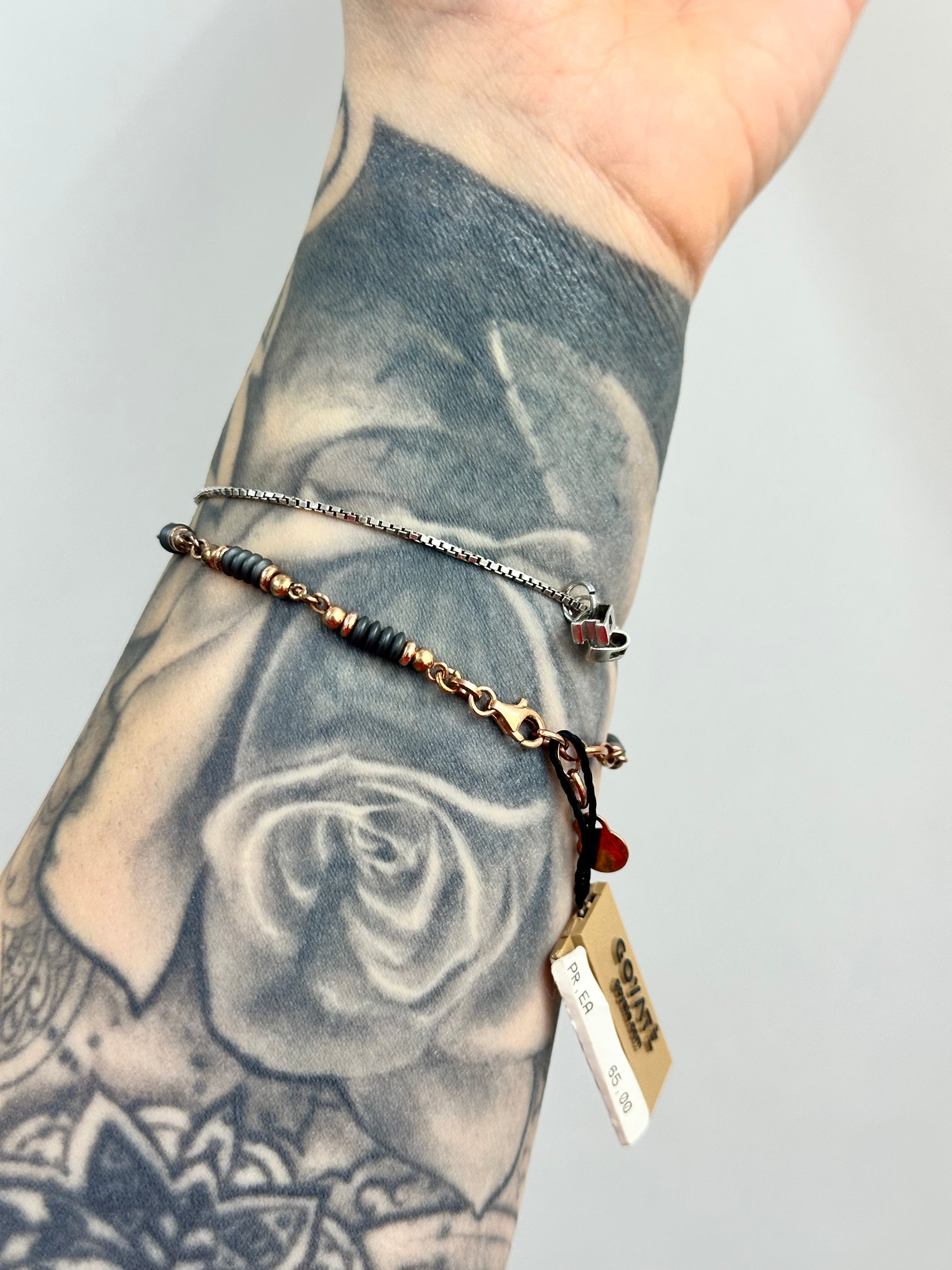 BRACCIALE GOYATÈ CON TARGA ZIRCONATA ARGENTO